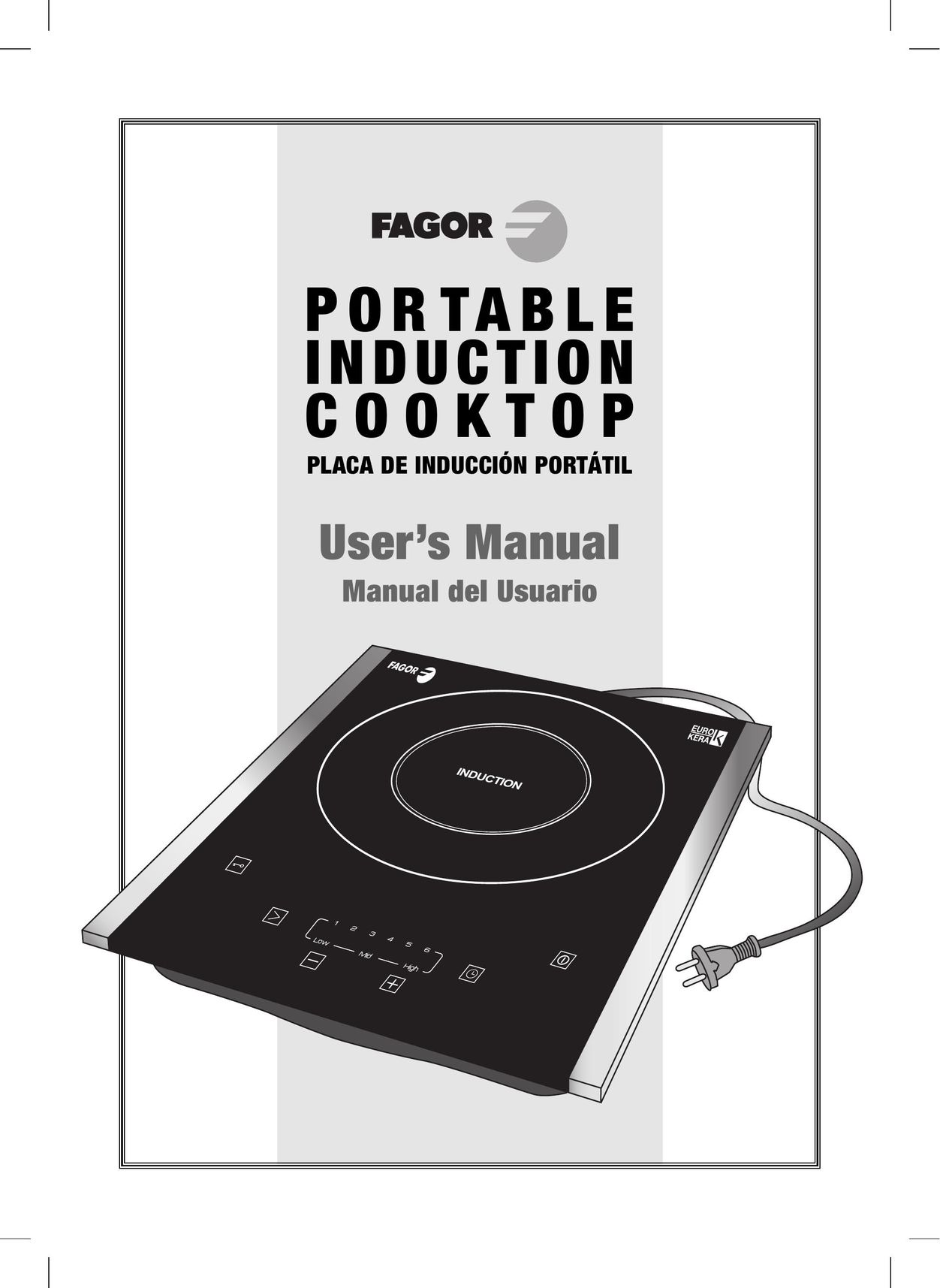 Fagor America Portable Induction Cooktop Cooktop User Manual