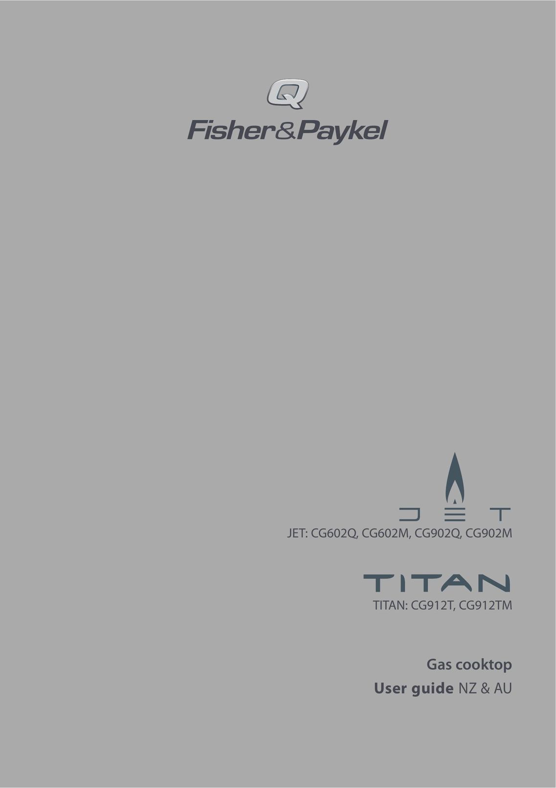 Fisher & Paykel CG602M Cooktop User Manual