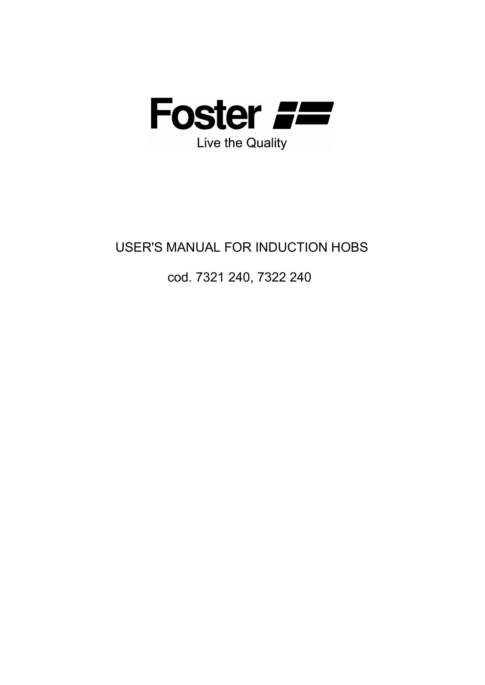 Foster 7321 240 Cooktop User Manual
