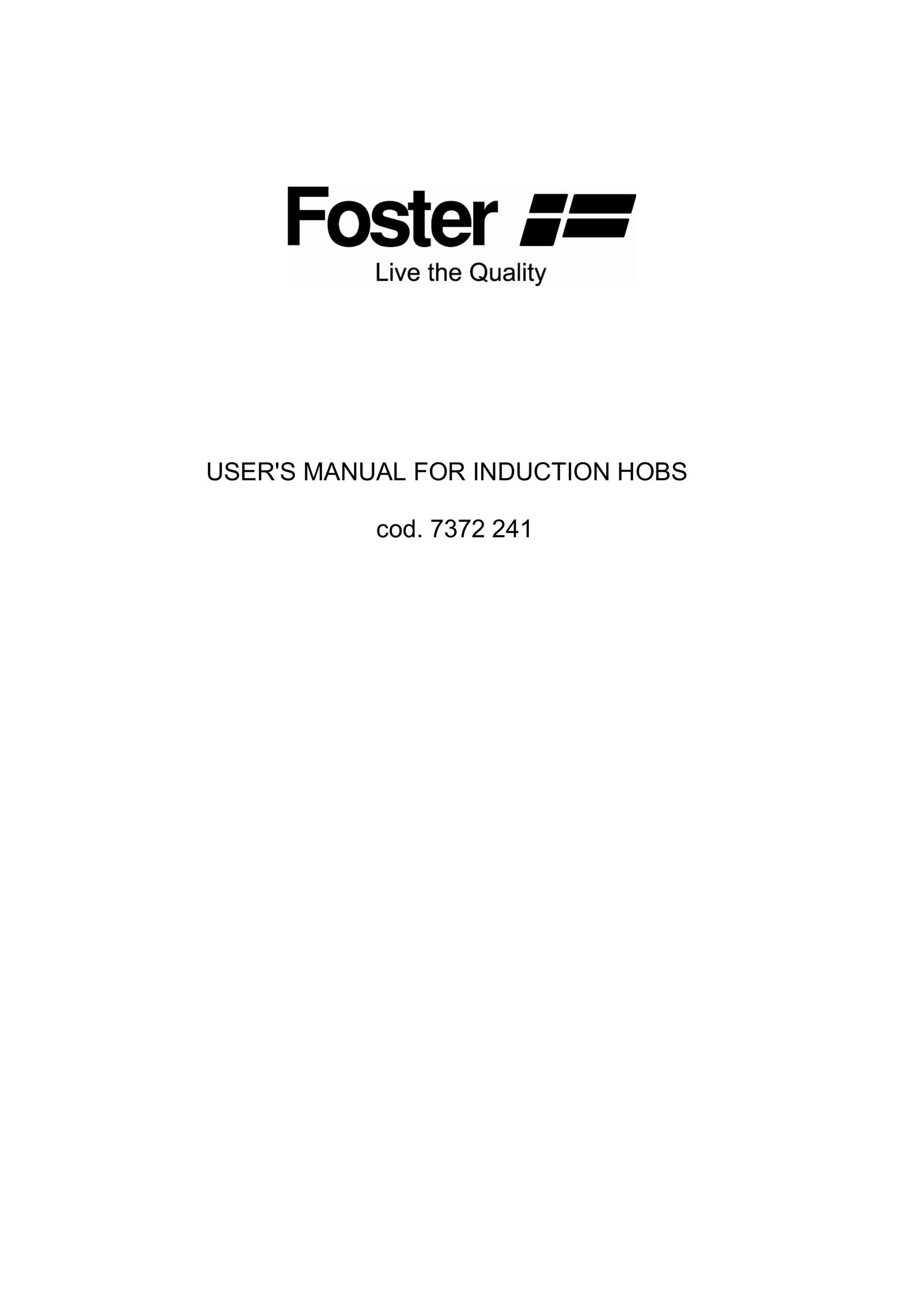 Foster 7372 241 Cooktop User Manual