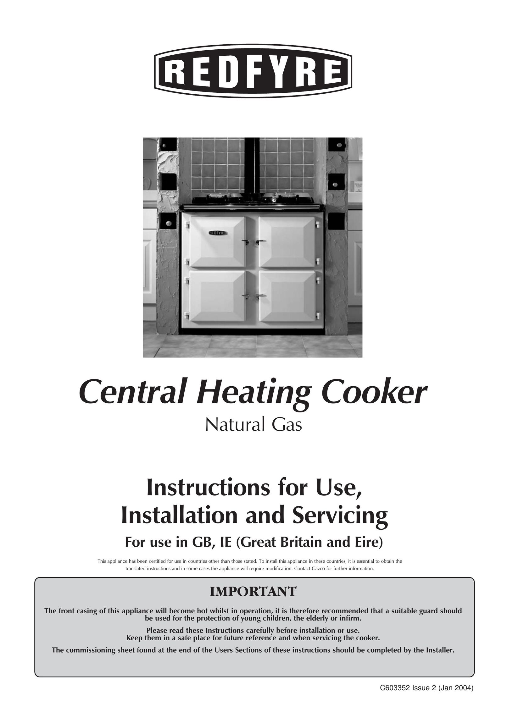 Honeywell Central Heating Cooker Natural Gas Cooktop User Manual