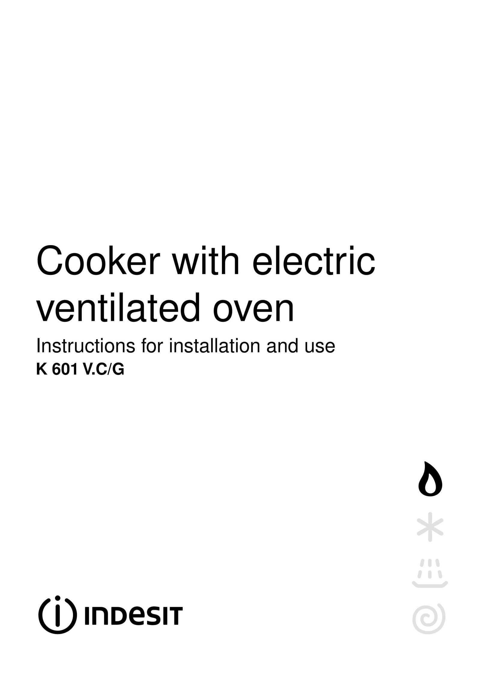 Indesit K 601 V.C/G Cooktop User Manual
