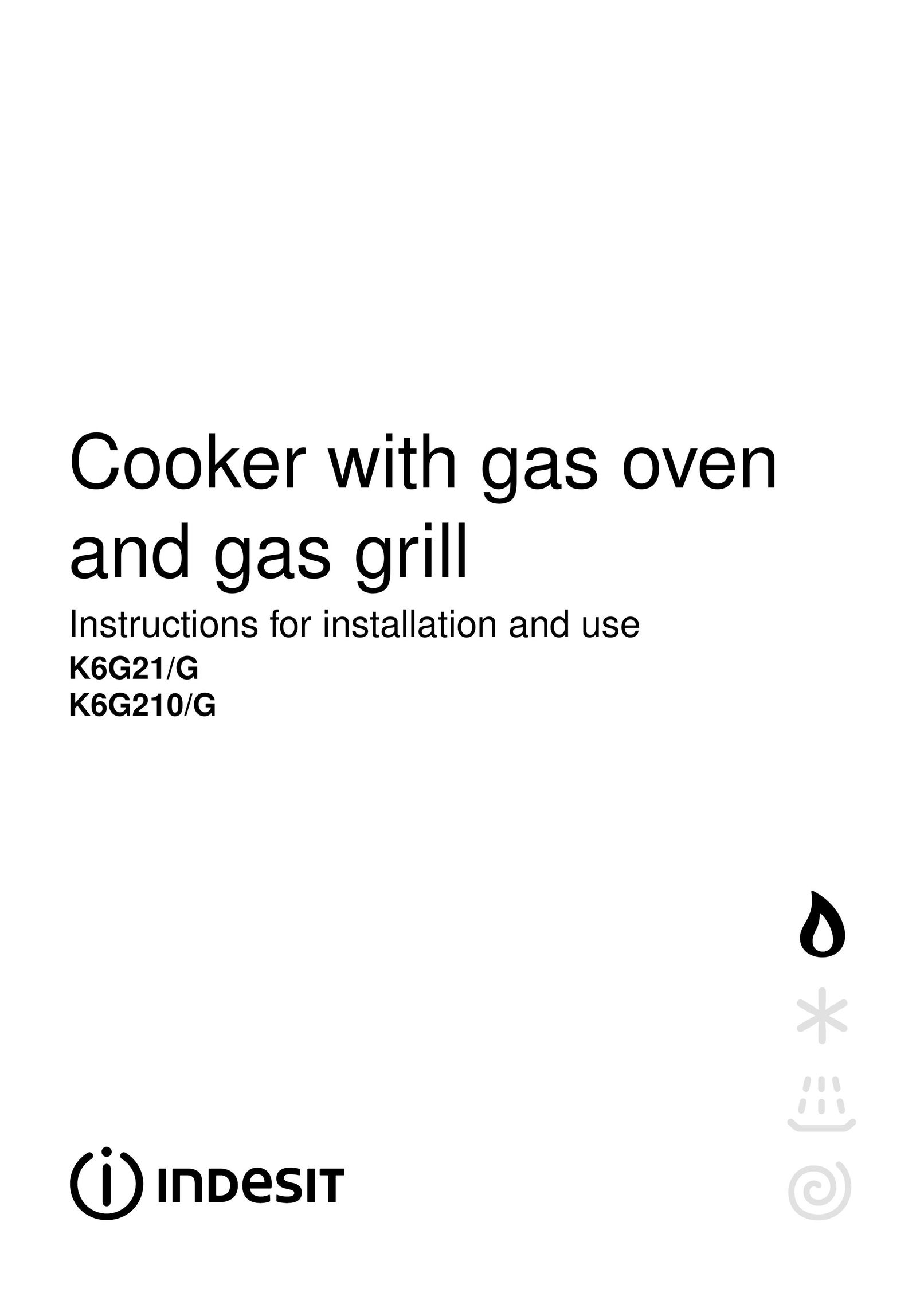 Indesit K6G21/G Cooktop User Manual