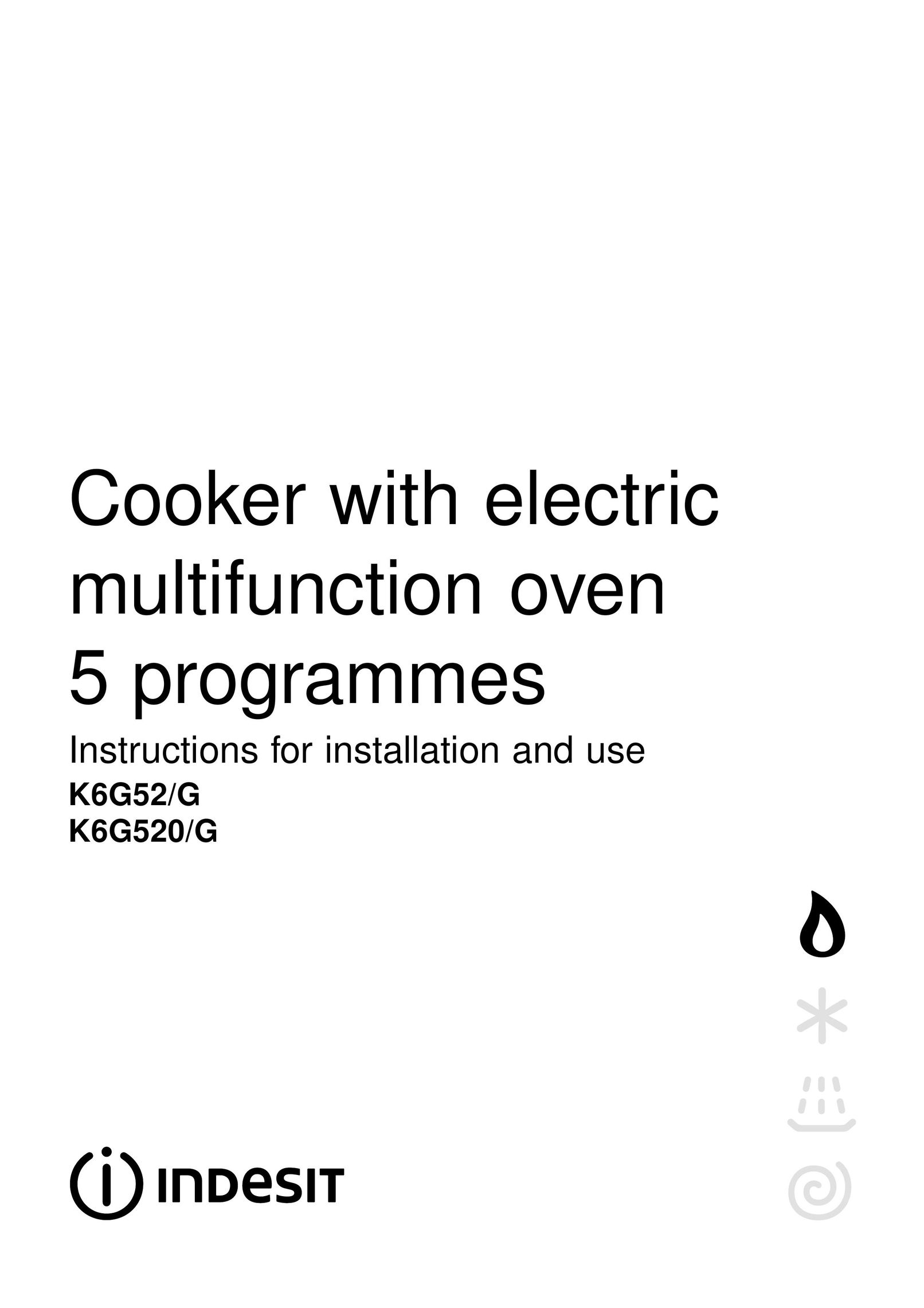 Indesit K6G52/G Cooktop User Manual