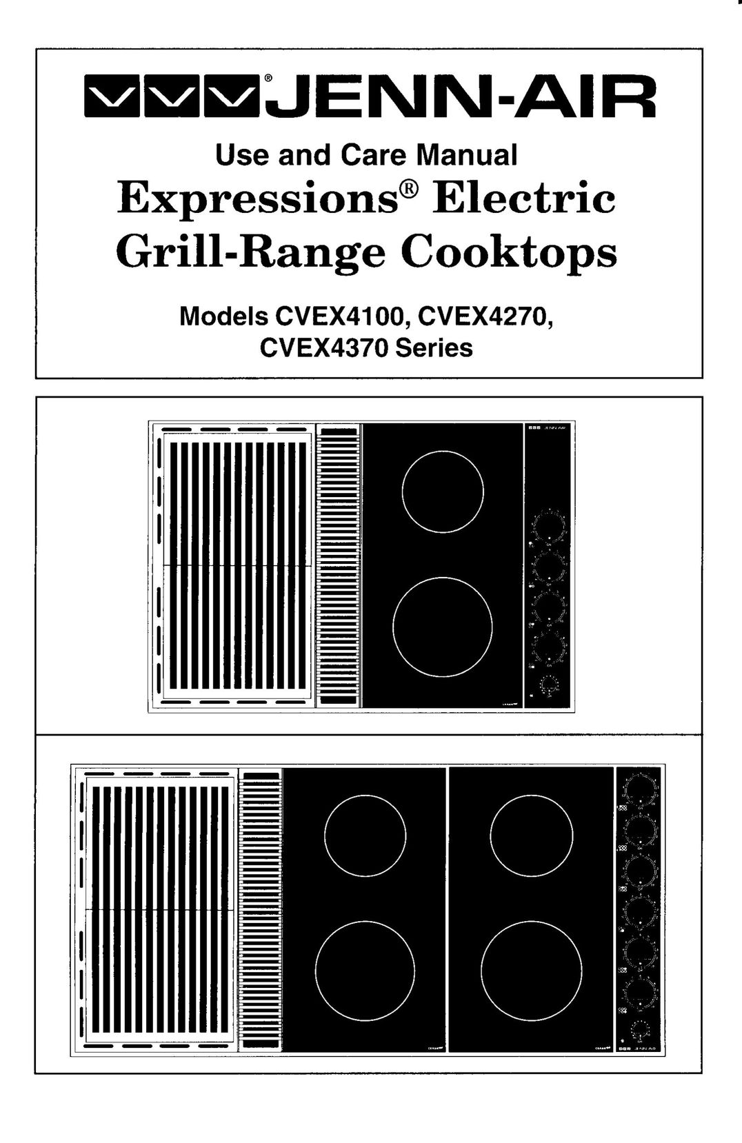 Jenn-Air CVEX4370 Cooktop User Manual