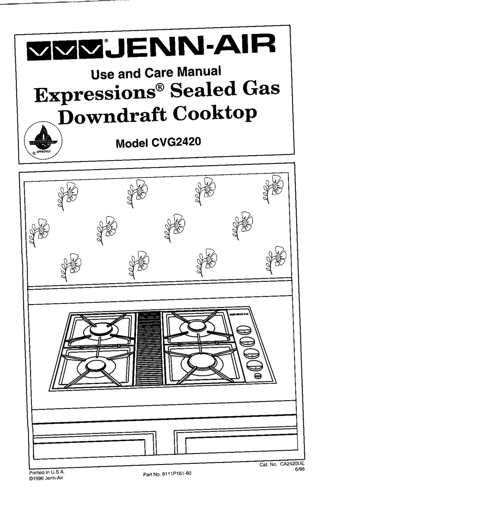 Jenn-Air CVG2420 Cooktop User Manual