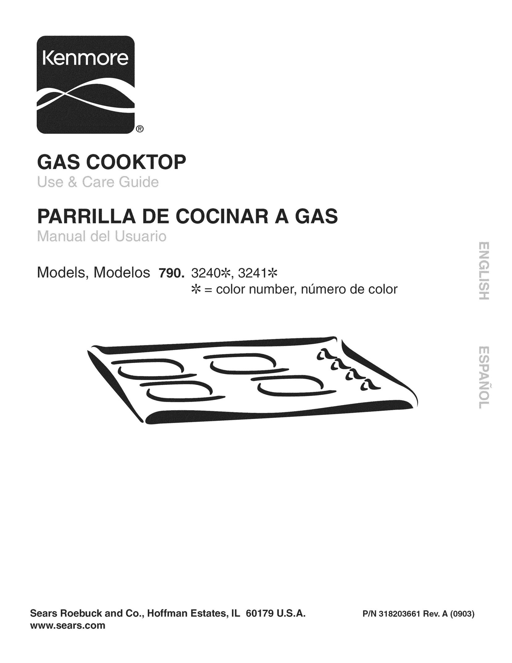 Kenmore 790.324 Cooktop User Manual