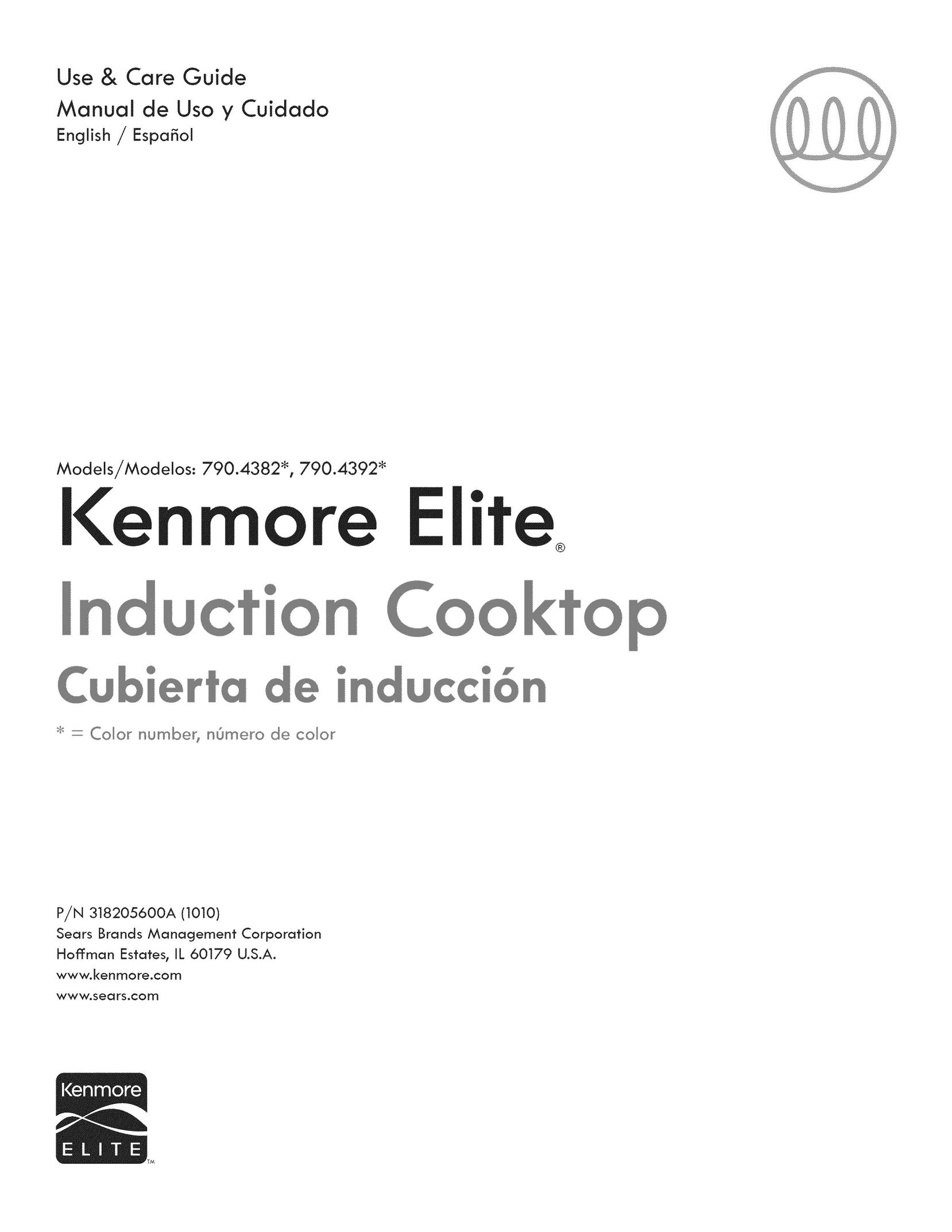 Kenmore 790.4382* Cooktop User Manual
