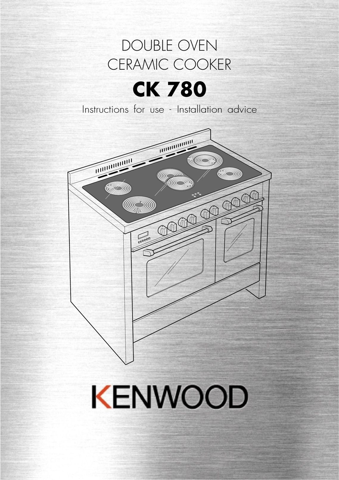 Kenwood CK 780 Cooktop User Manual