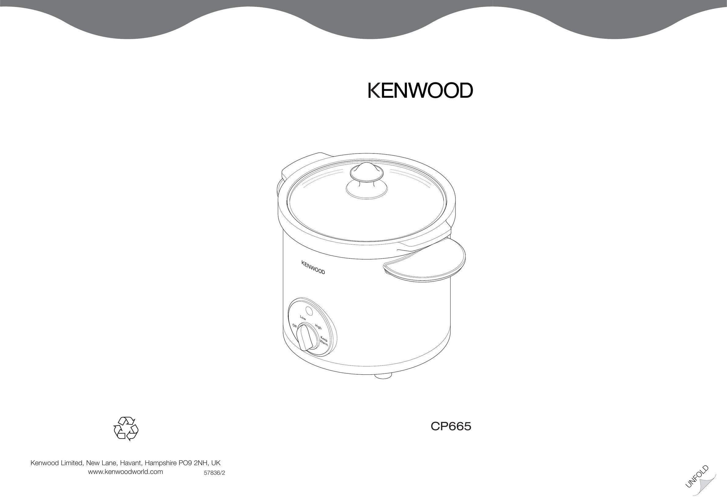 Kenwood CP665 Cooktop User Manual