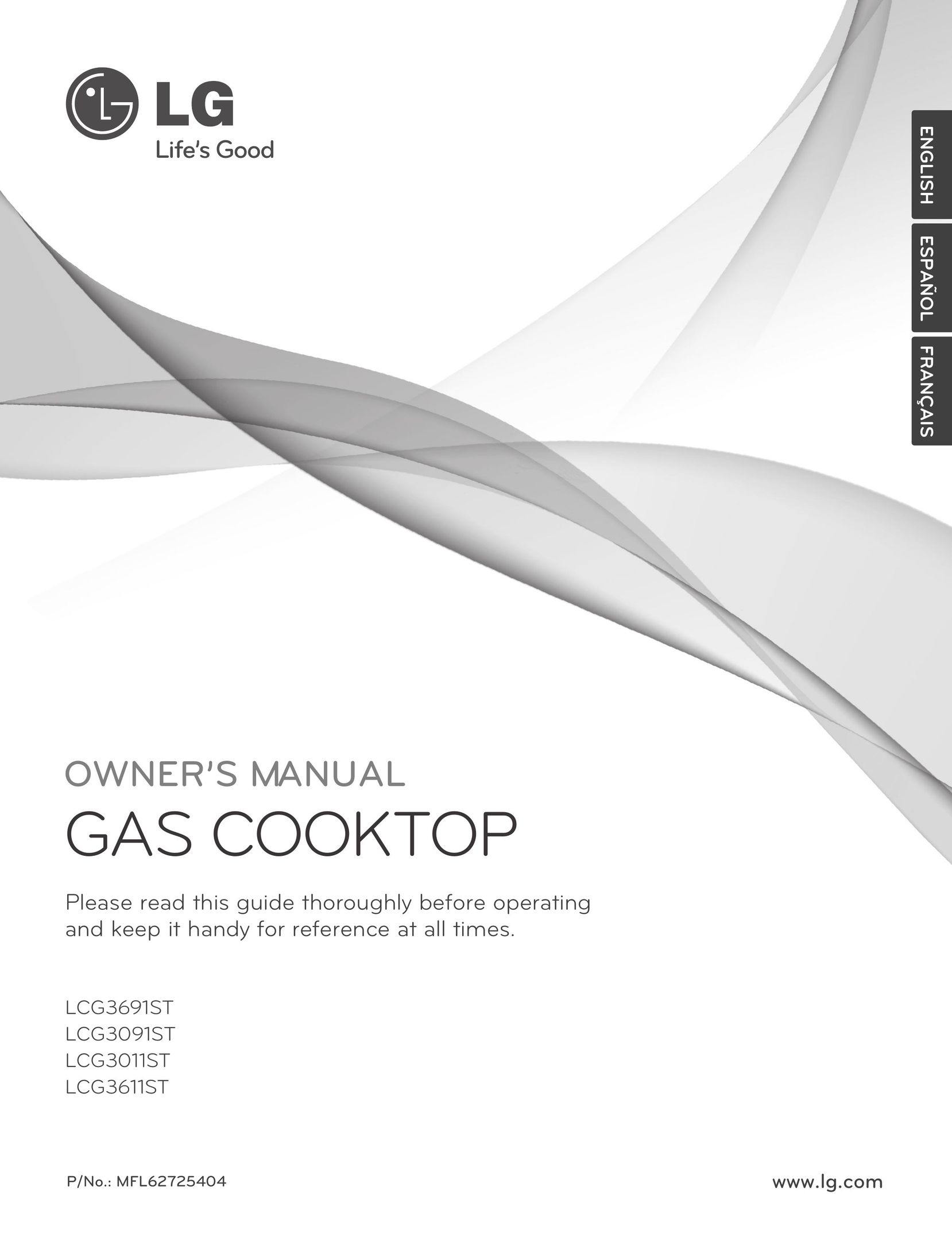 LG Electronics LCG3611ST Cooktop User Manual