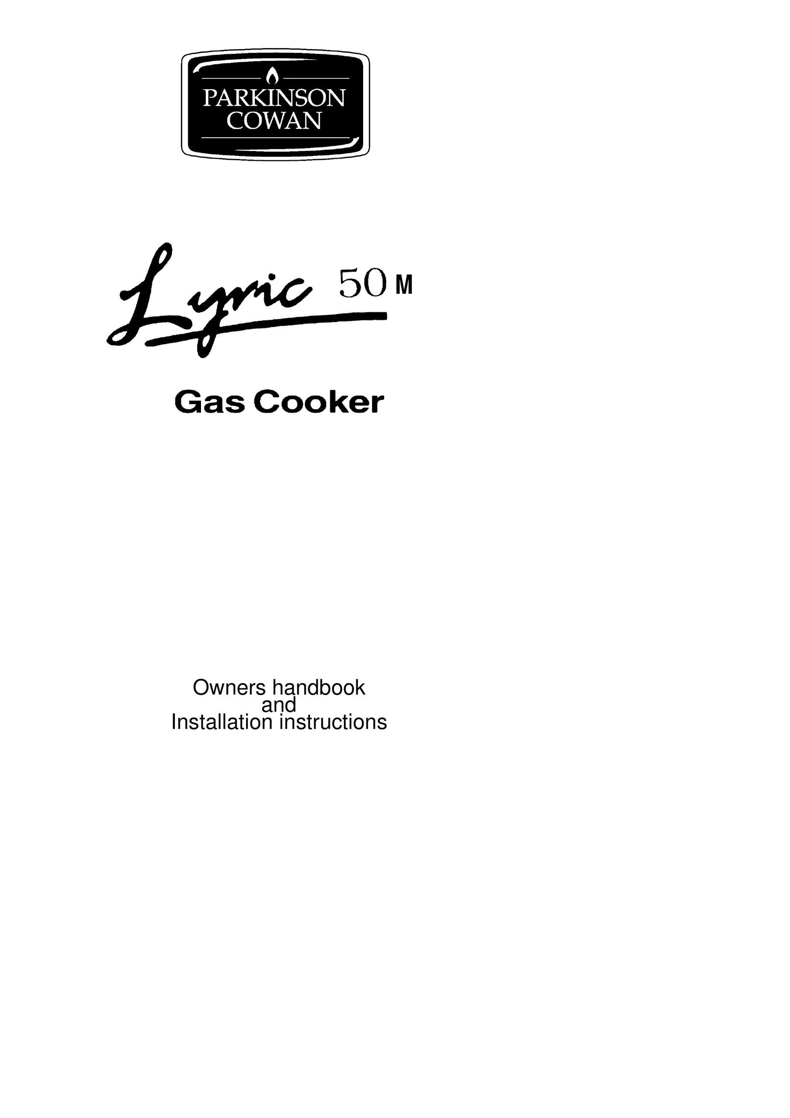 Parkinson Cowan LYRIC 50M Cooktop User Manual