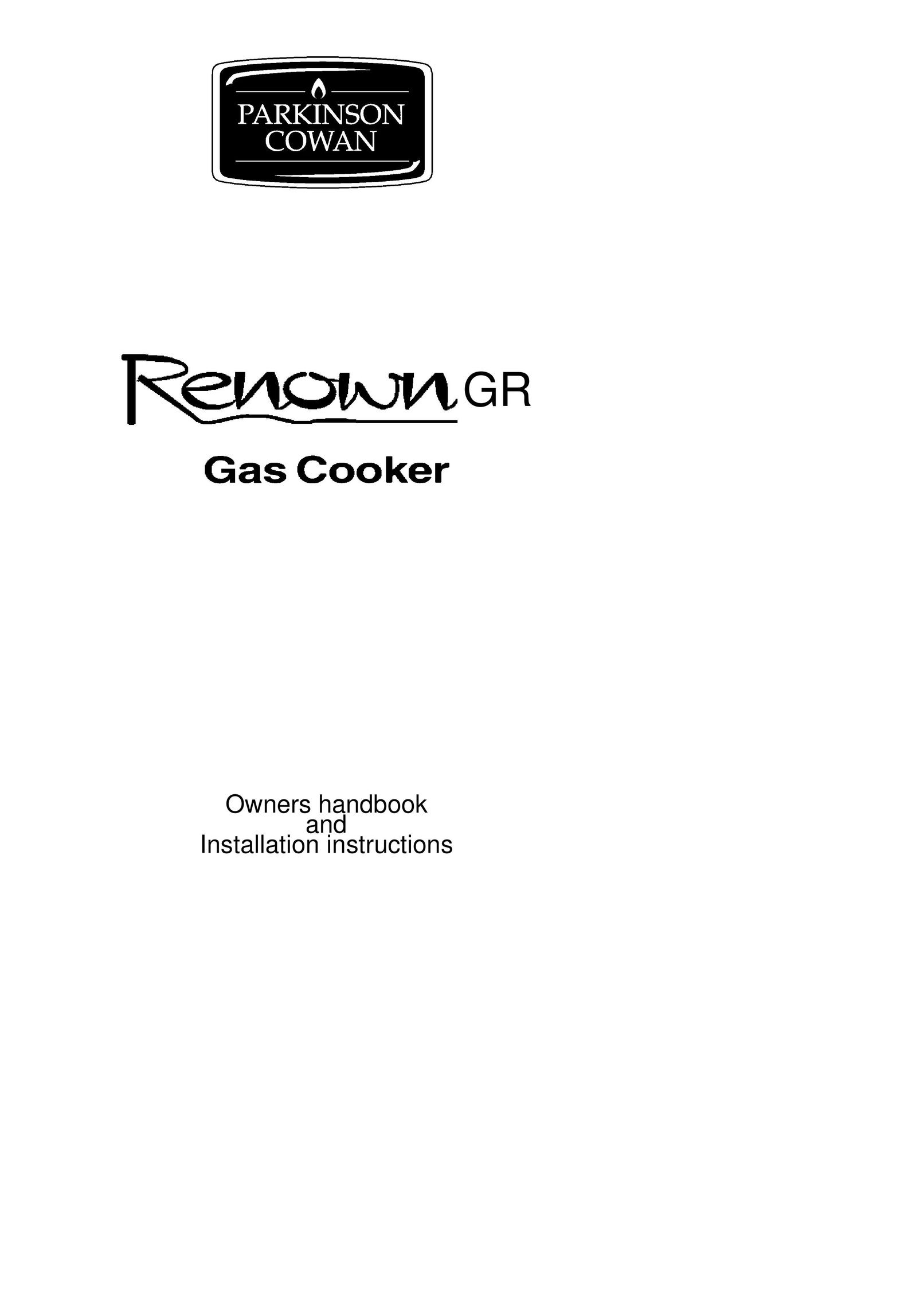 Parkinson Cowan Renown GR Cooktop User Manual