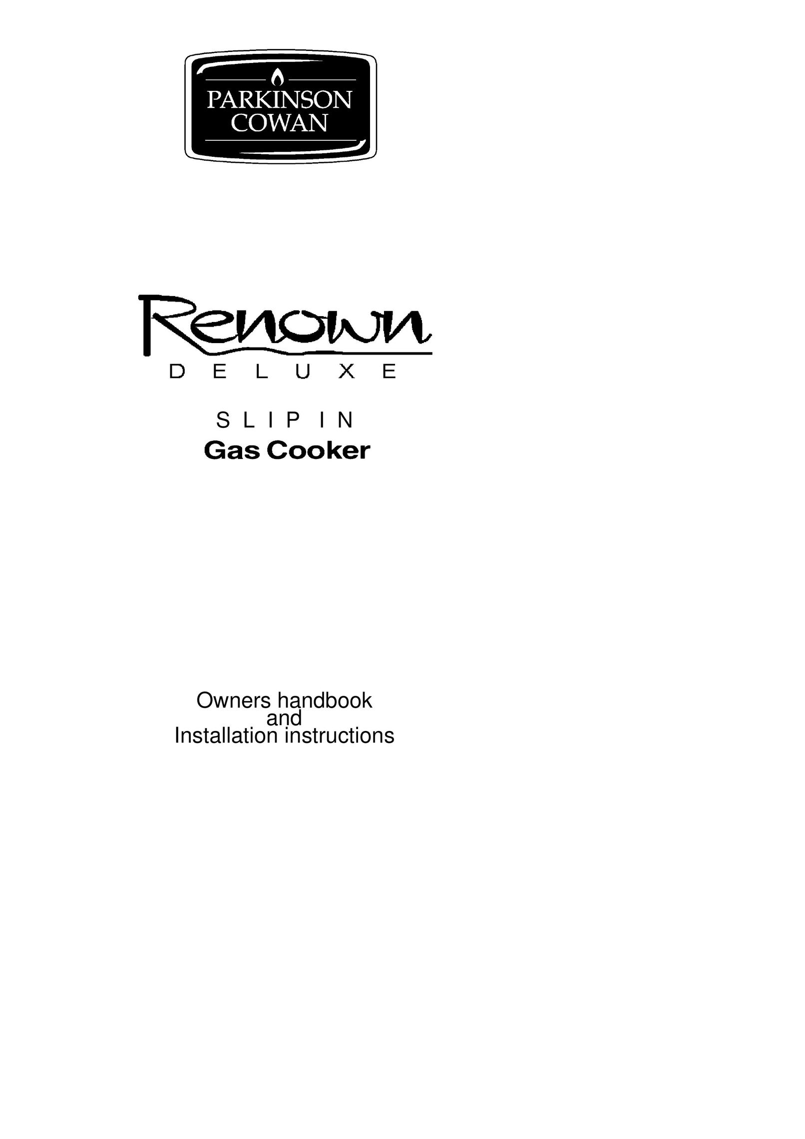 Parkinson Cowan SLIPIN Cooktop User Manual