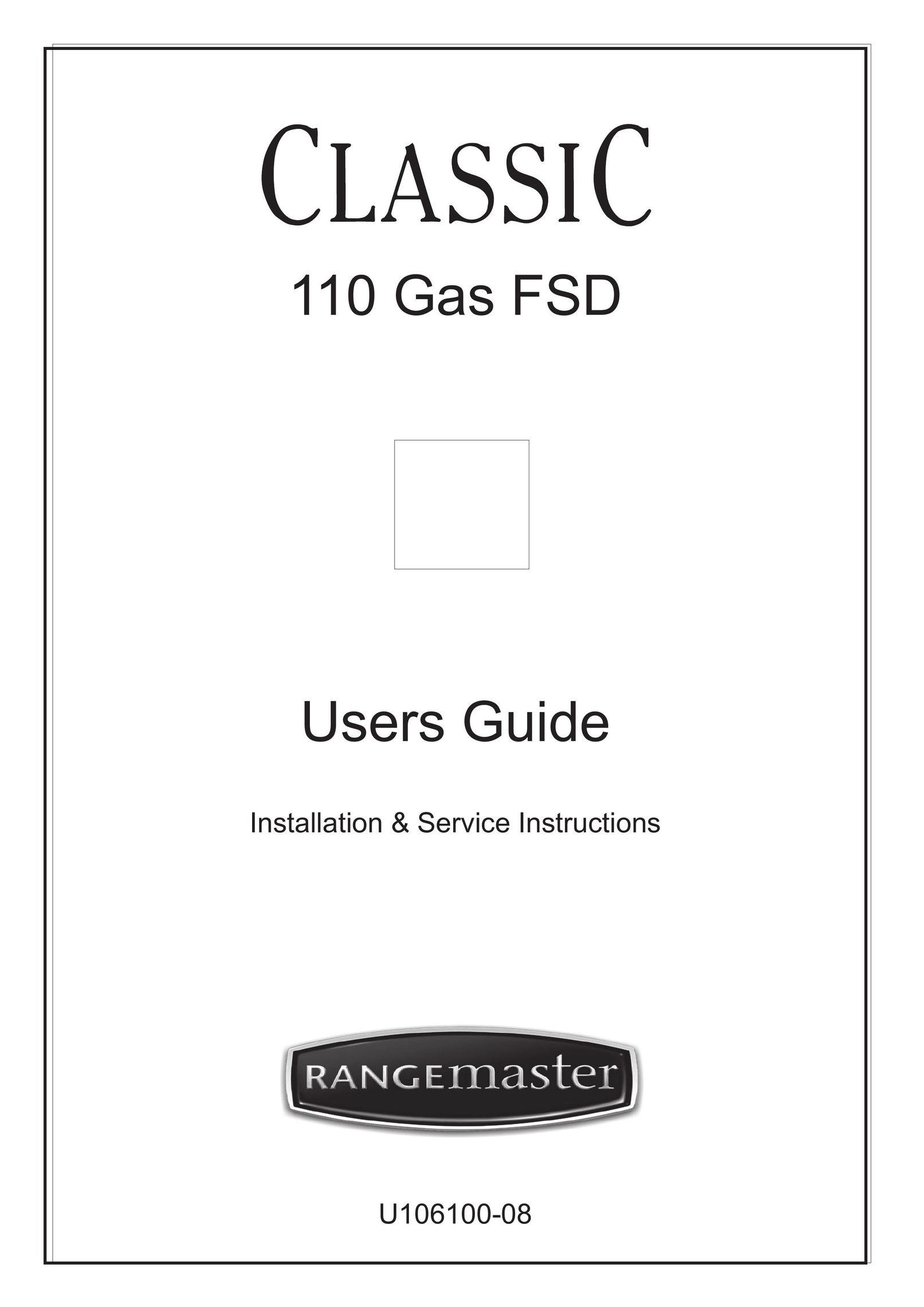 Rangemaster 110 GAS FSD Cooktop User Manual