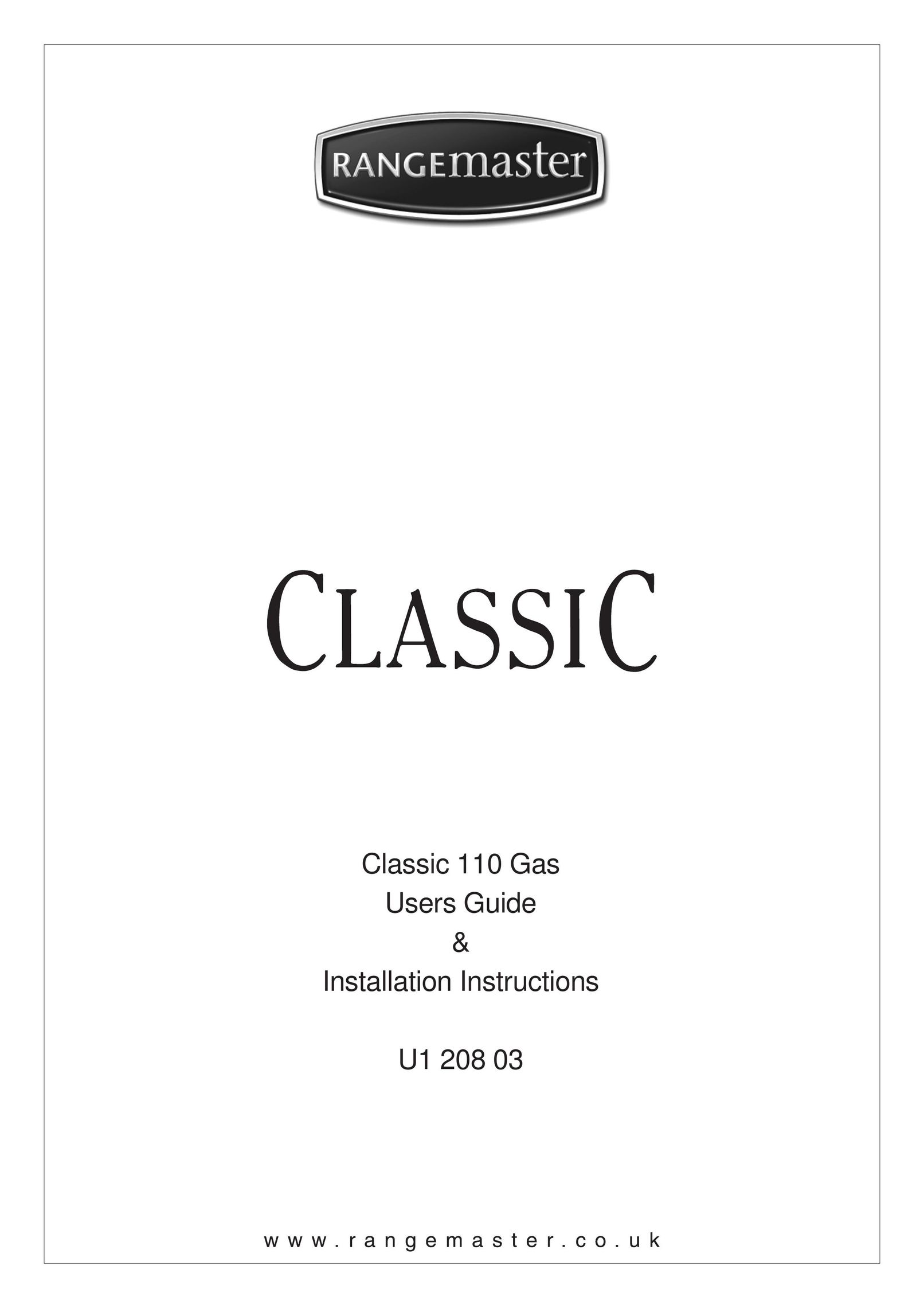 Rangemaster Classic 110 Cooktop User Manual