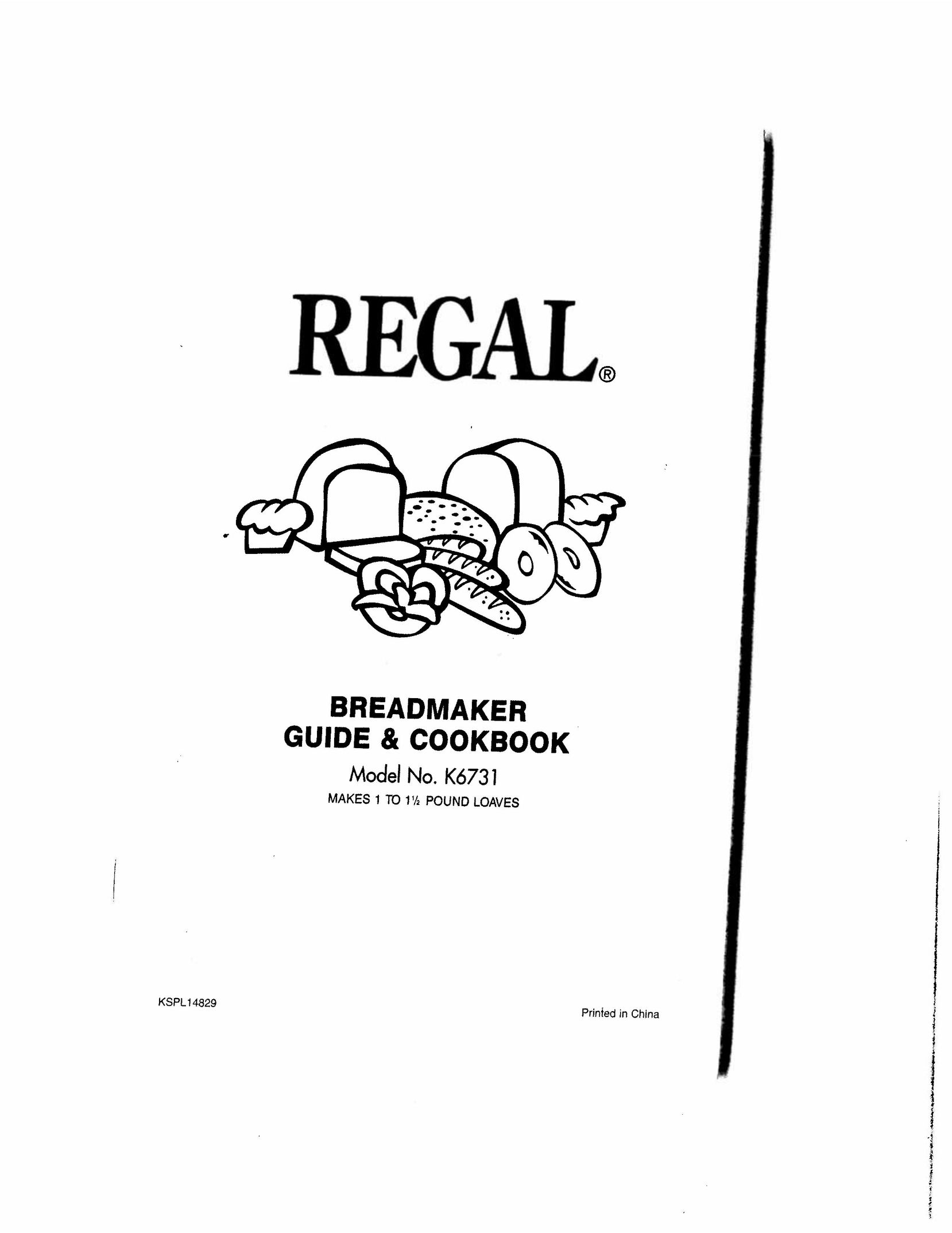 Regal Ware K6731 Cooktop User Manual