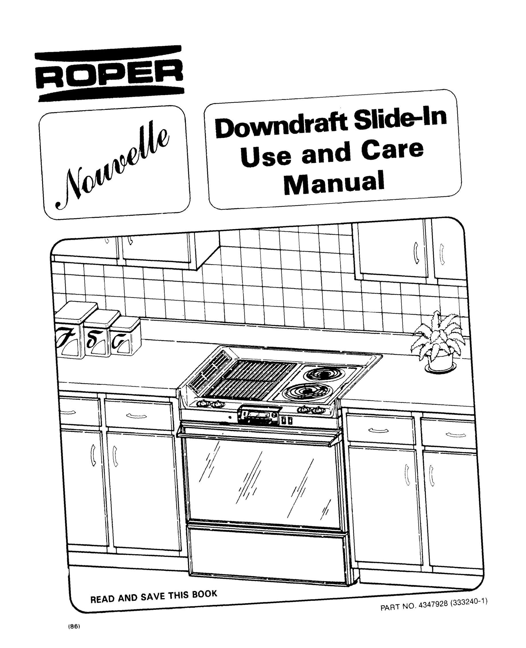 Roper 4347928 (333240-1) Cooktop User Manual
