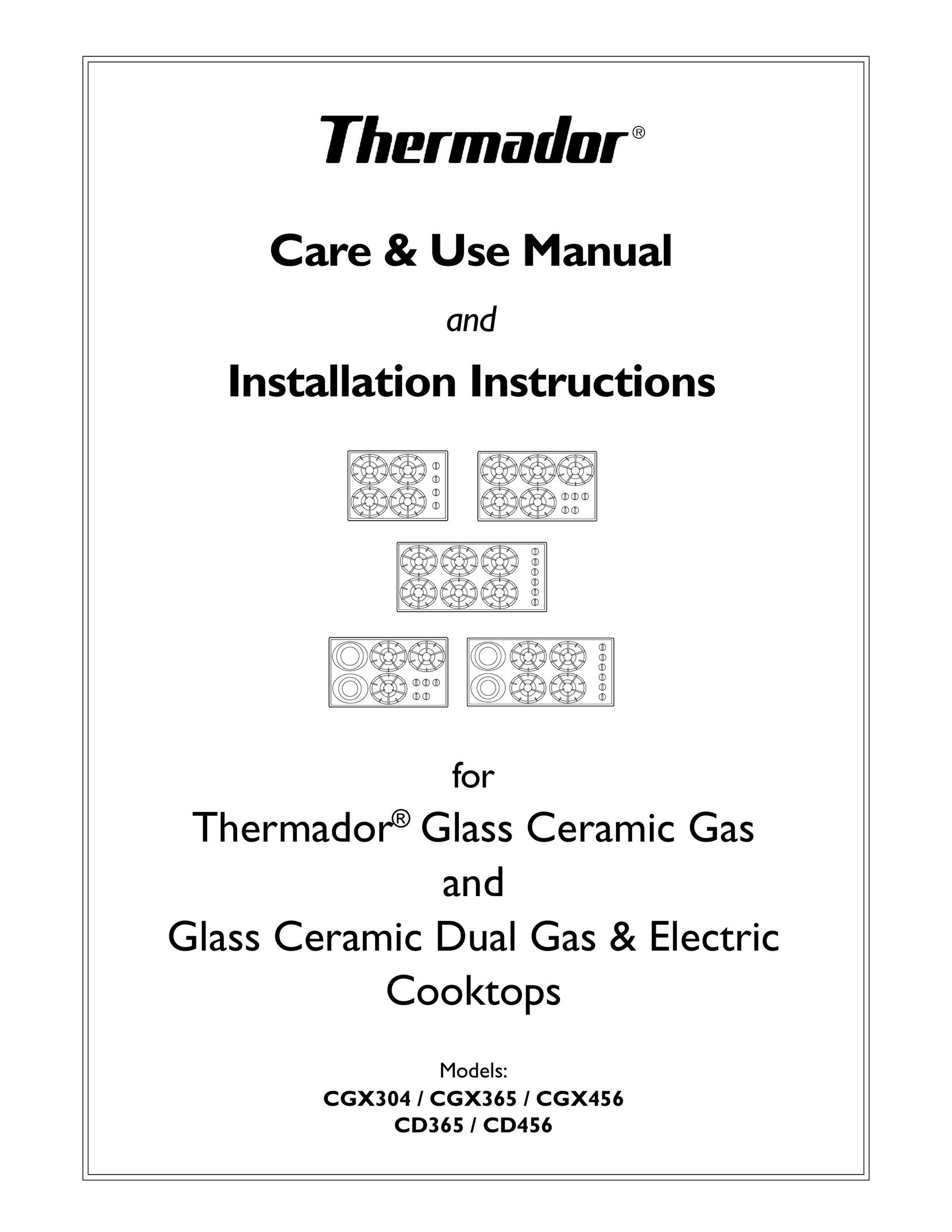 Thermador CD456 Cooktop User Manual