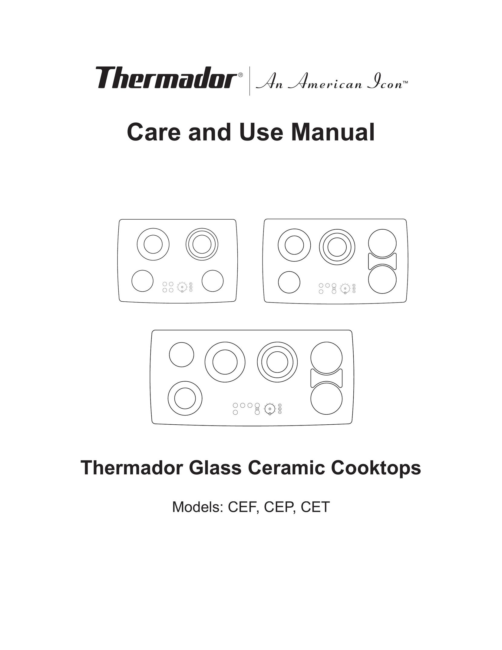 Thermador CEF Cooktop User Manual