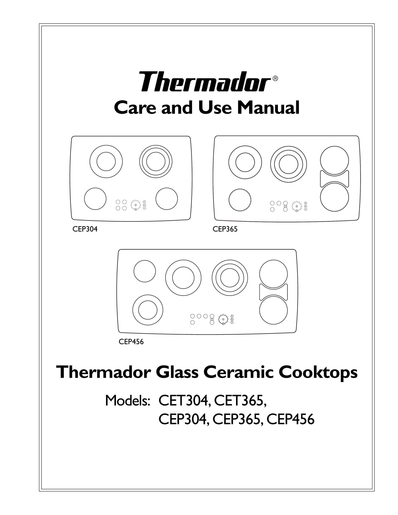 Thermador CEP365 Cooktop User Manual