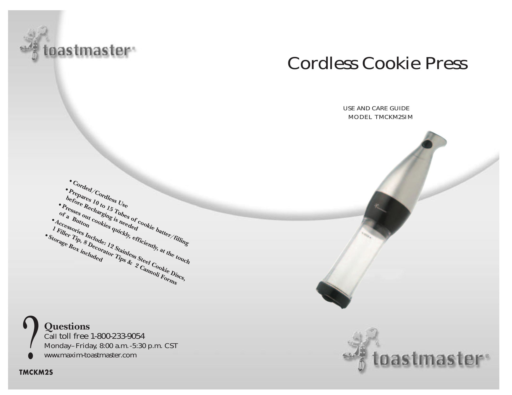 Toastmaster TMCKM2SIM Cooktop User Manual