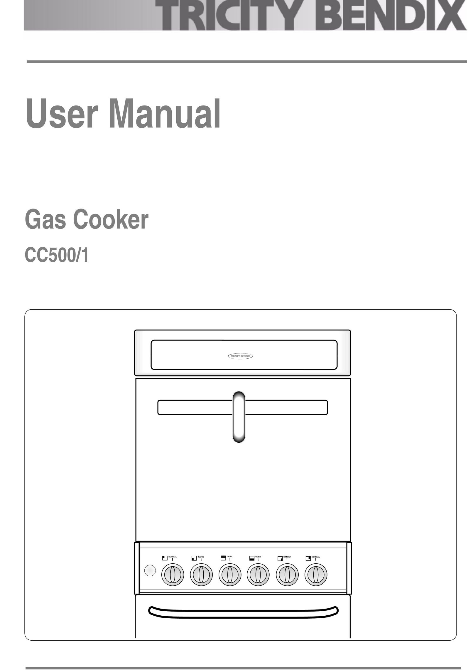 Tricity Bendix CC500/1 Cooktop User Manual