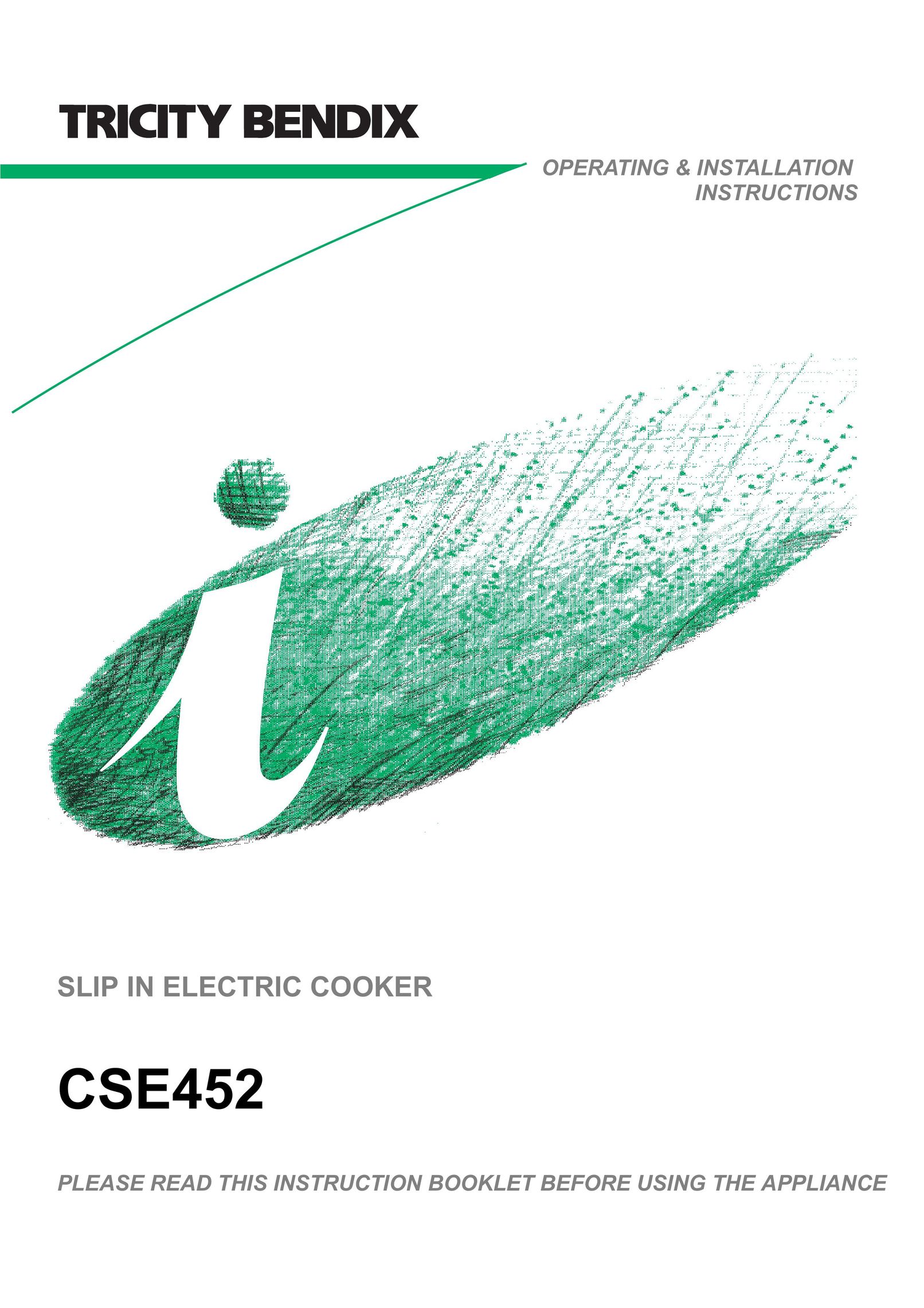 Tricity Bendix CSE452 Cooktop User Manual