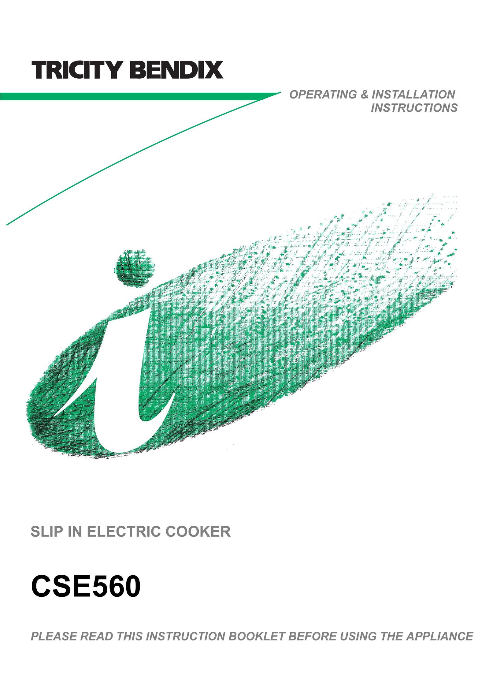 Tricity Bendix CSE560 Cooktop User Manual