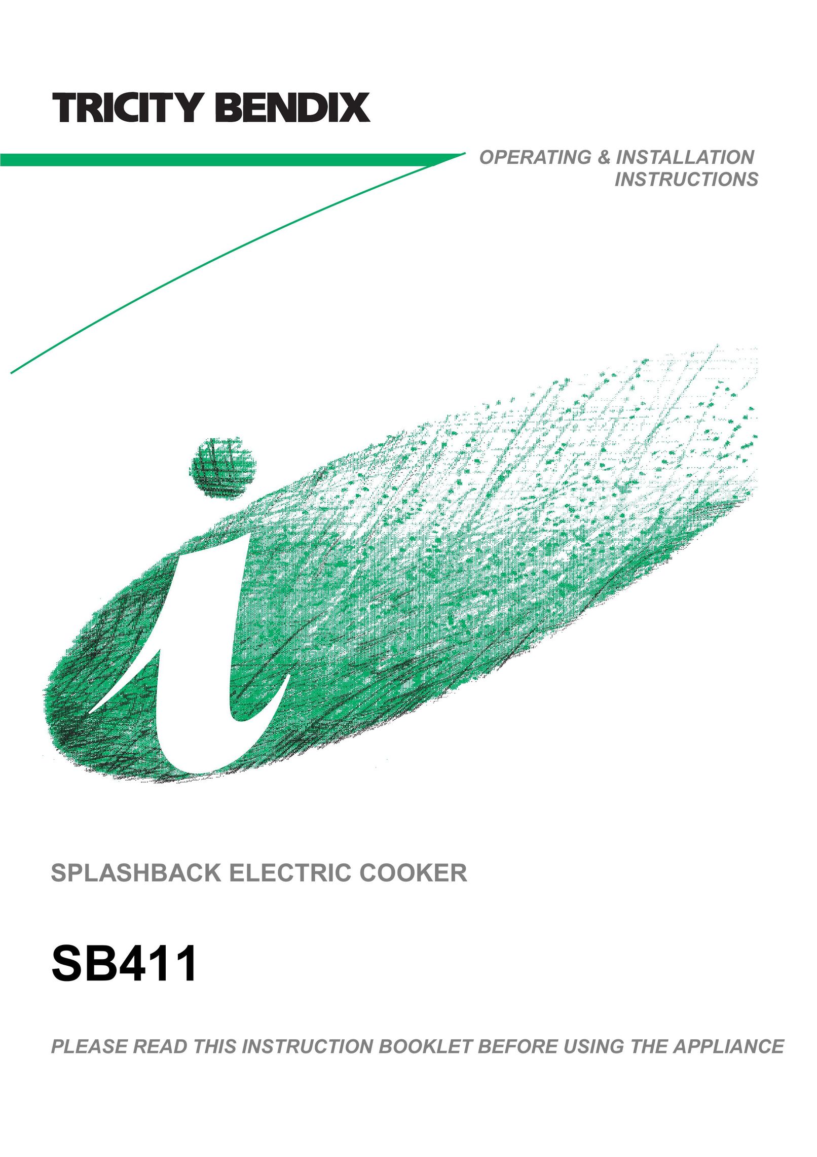 Tricity Bendix SB411 Cooktop User Manual