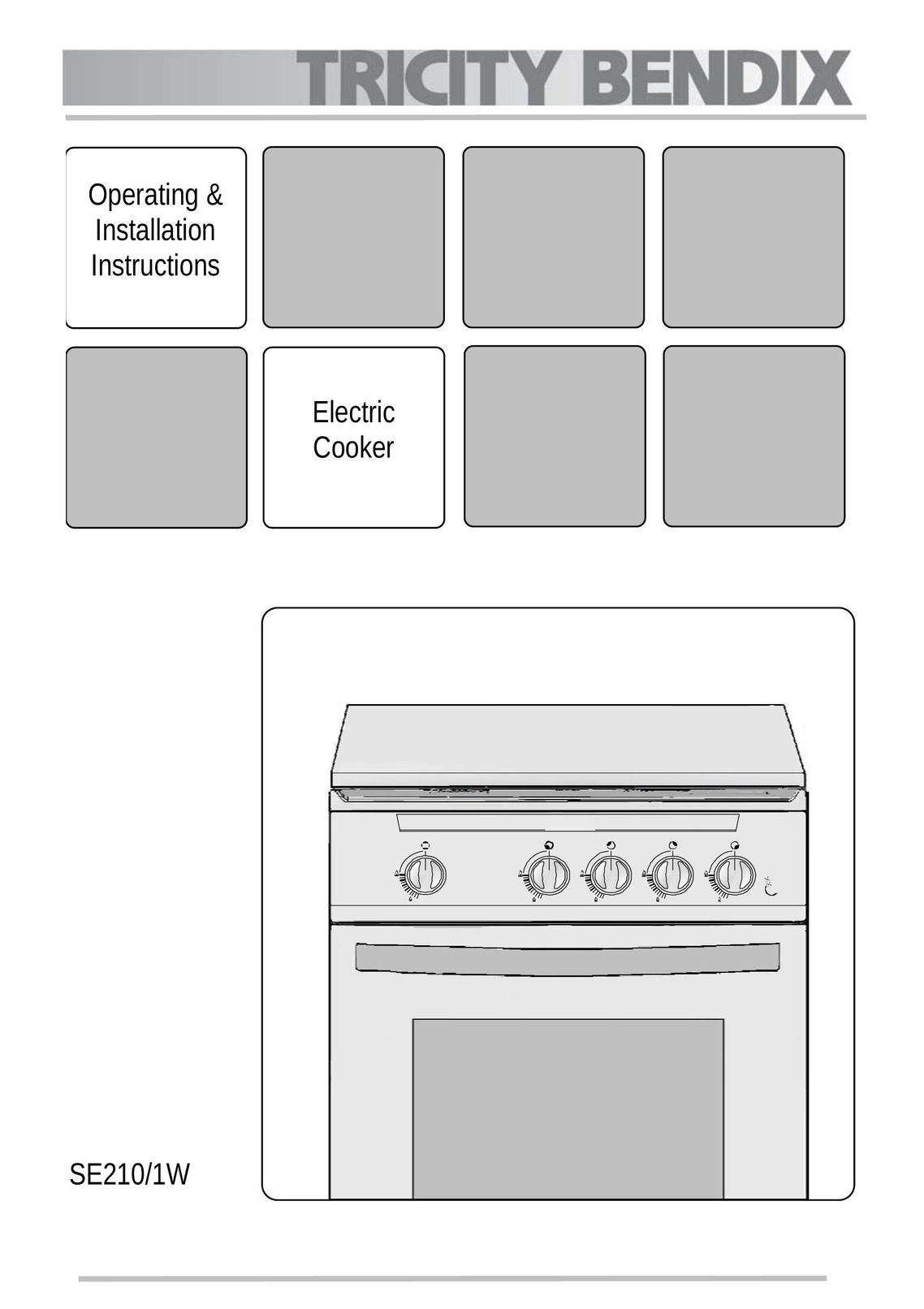 Tricity Bendix SE210/1W Cooktop User Manual