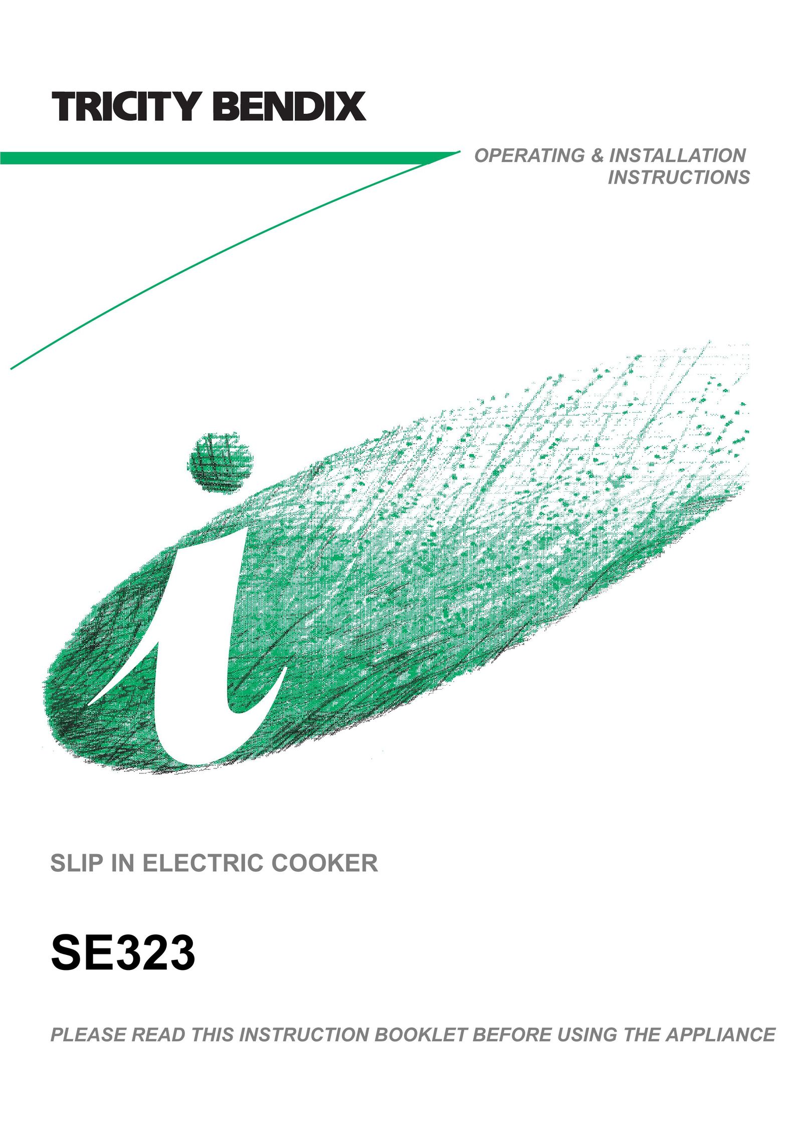 Tricity Bendix SE323 Cooktop User Manual