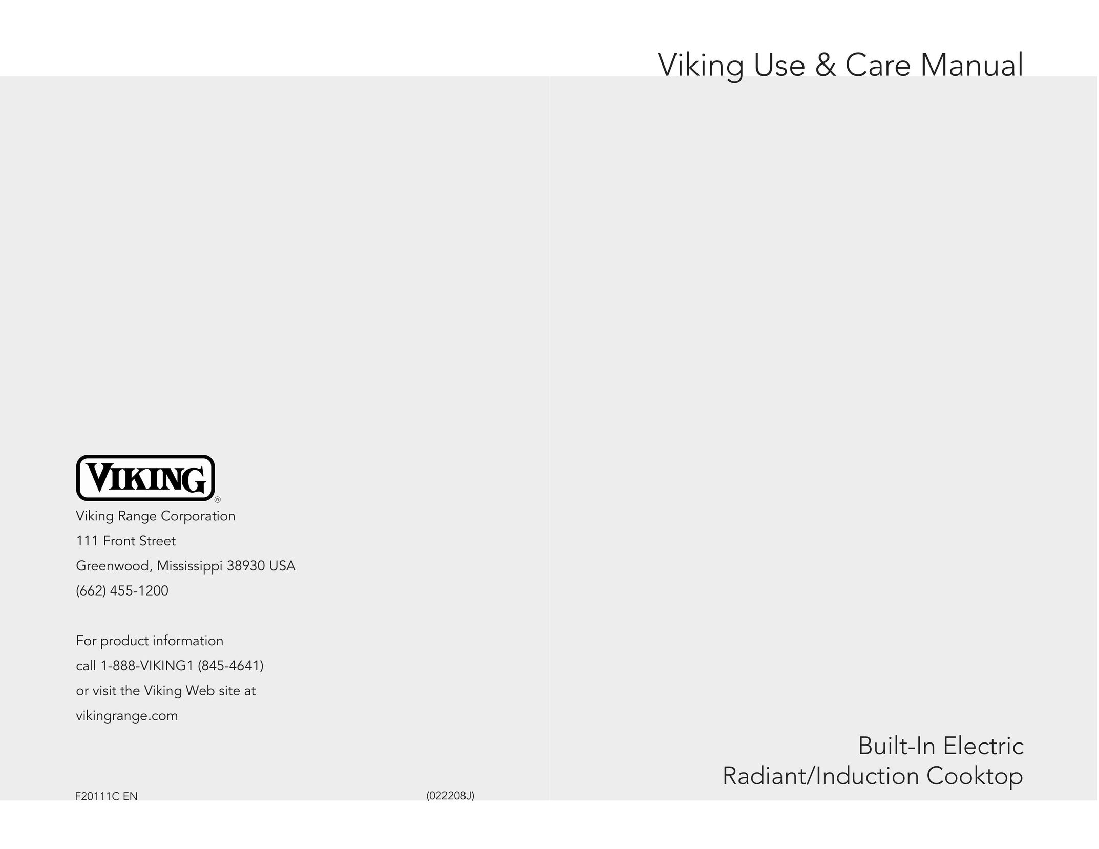 Viking F20111C Cooktop User Manual