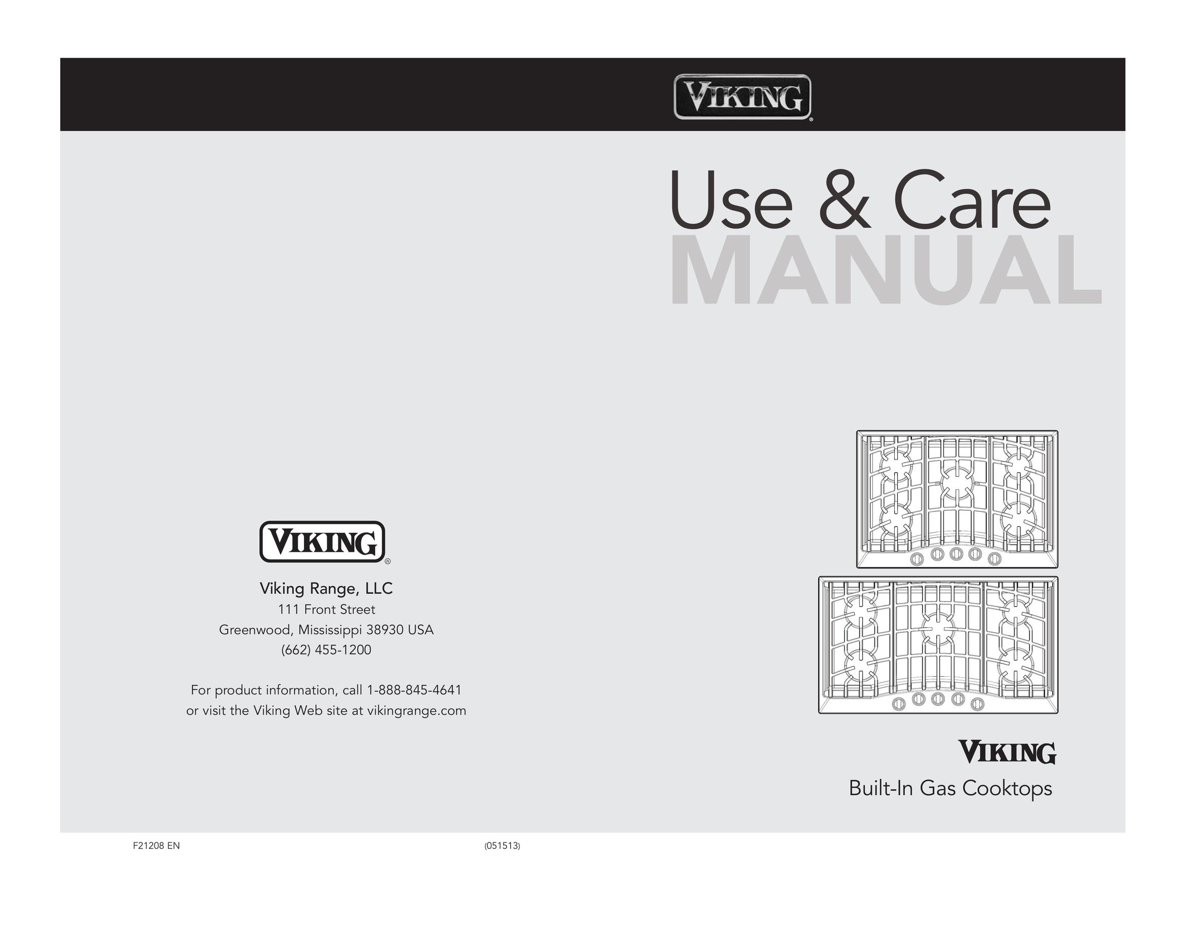 Viking F21208 Cooktop User Manual