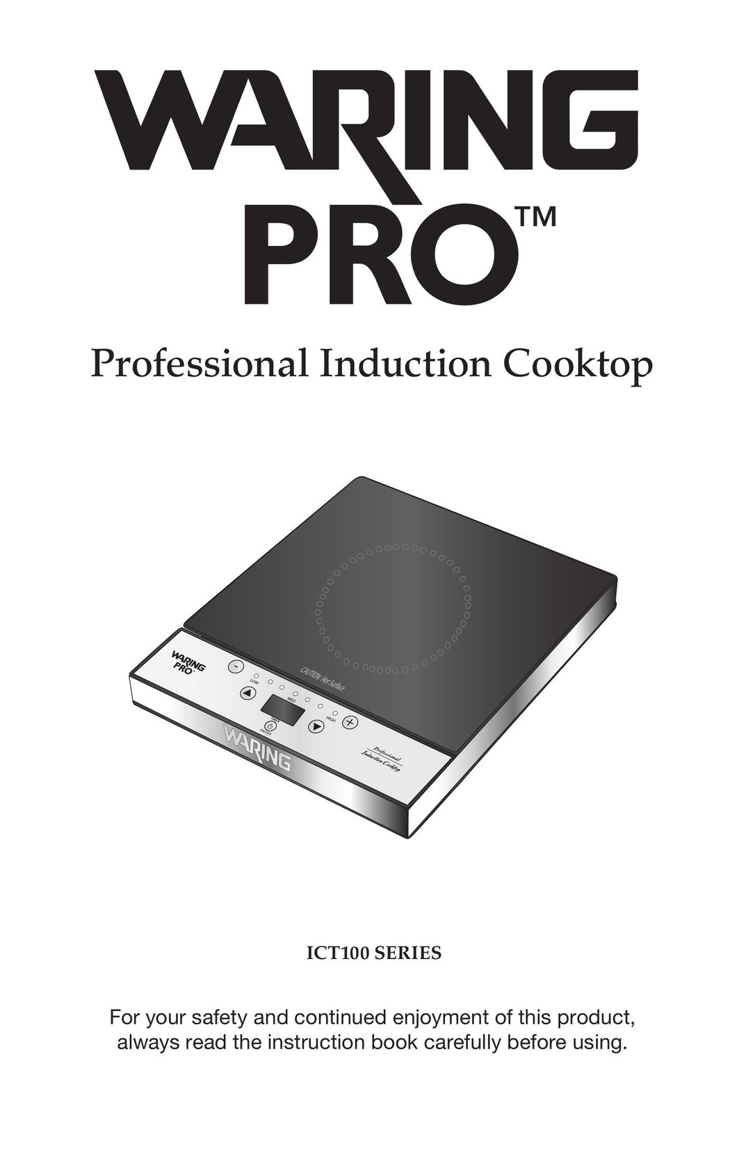 Waring ICT100 Cooktop User Manual