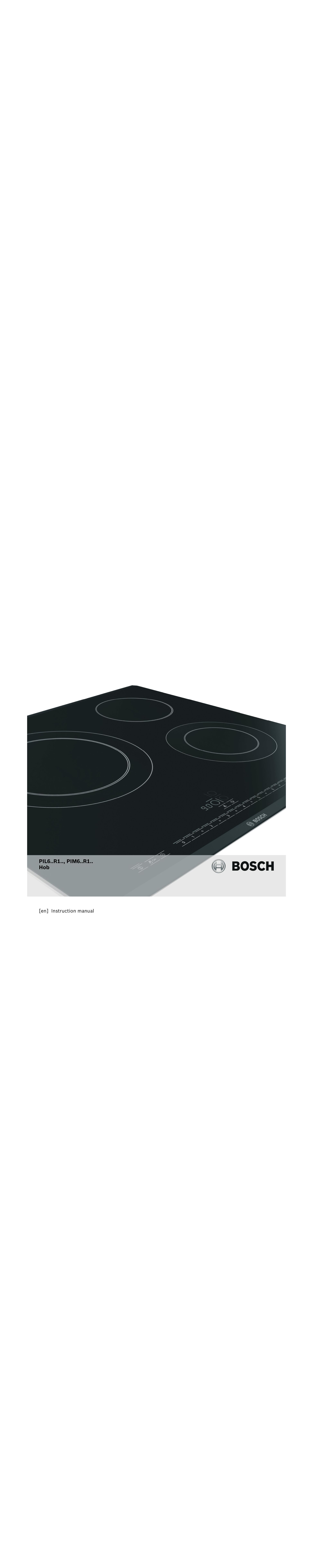 Bosch Appliances PIL6..R1 Cookware User Manual