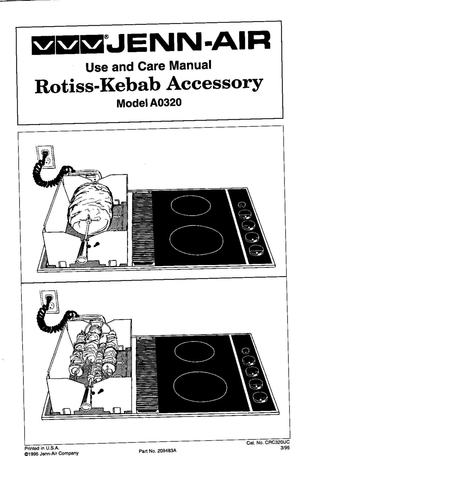 Jenn-Air A0320 Cookware User Manual