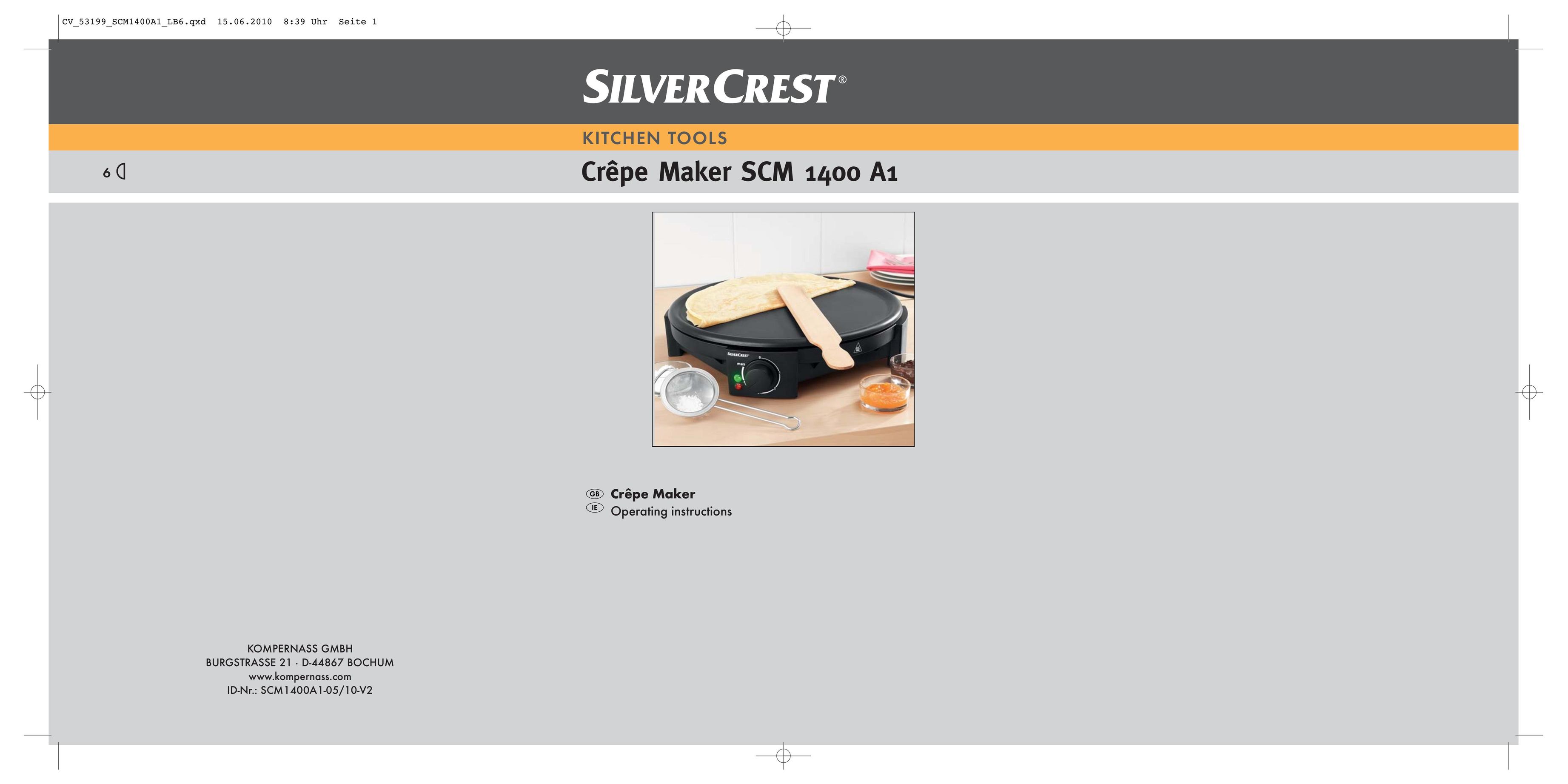 Silvercrest SCM1400A1-05/10-V2 Crepe Maker User Manual