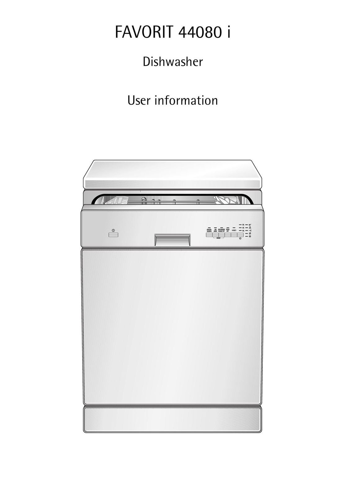 AEG 44080 I Dishwasher User Manual