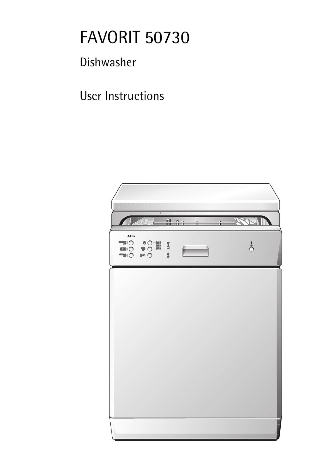 AEG 50730 Dishwasher User Manual