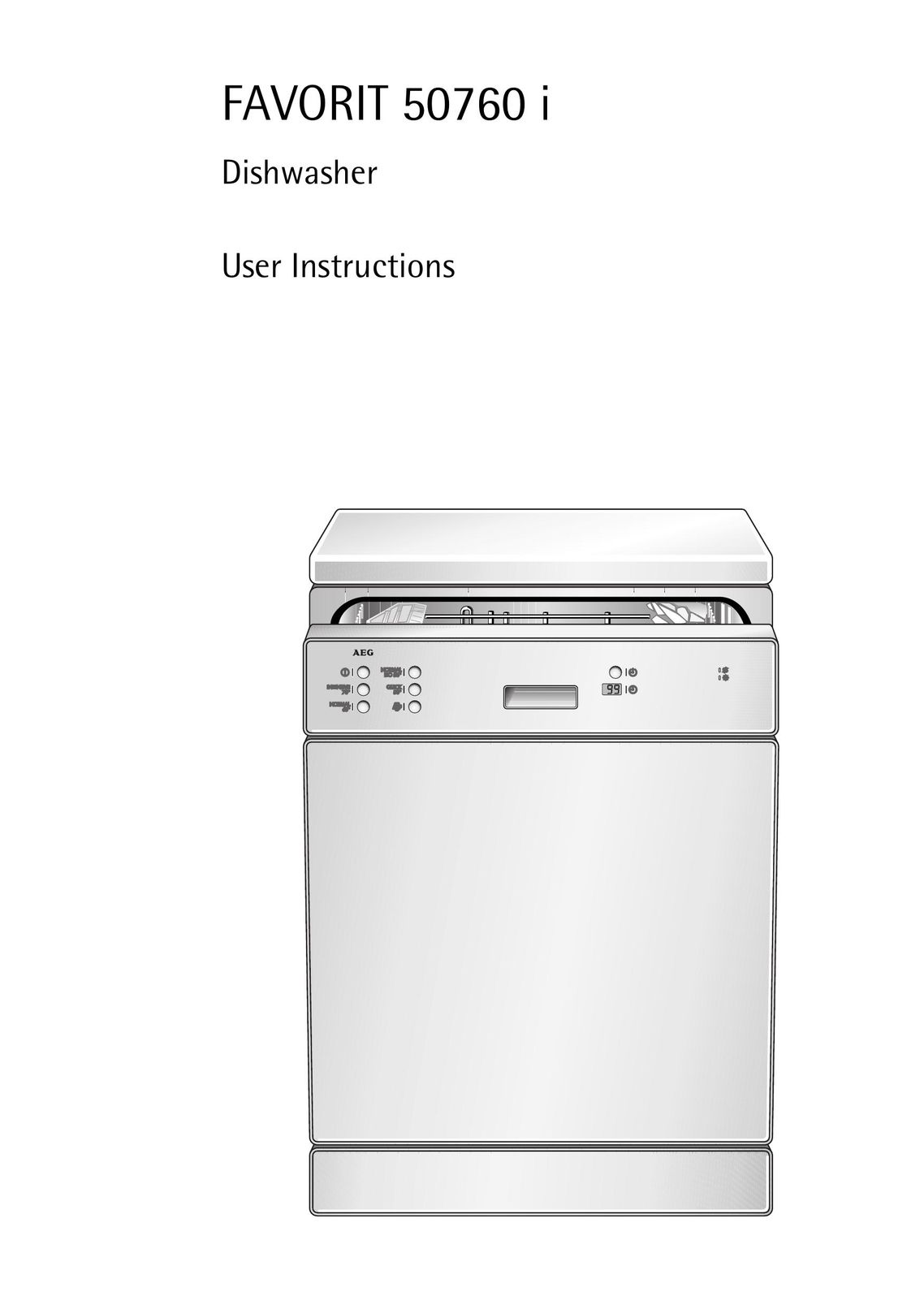 AEG 50760 I Dishwasher User Manual