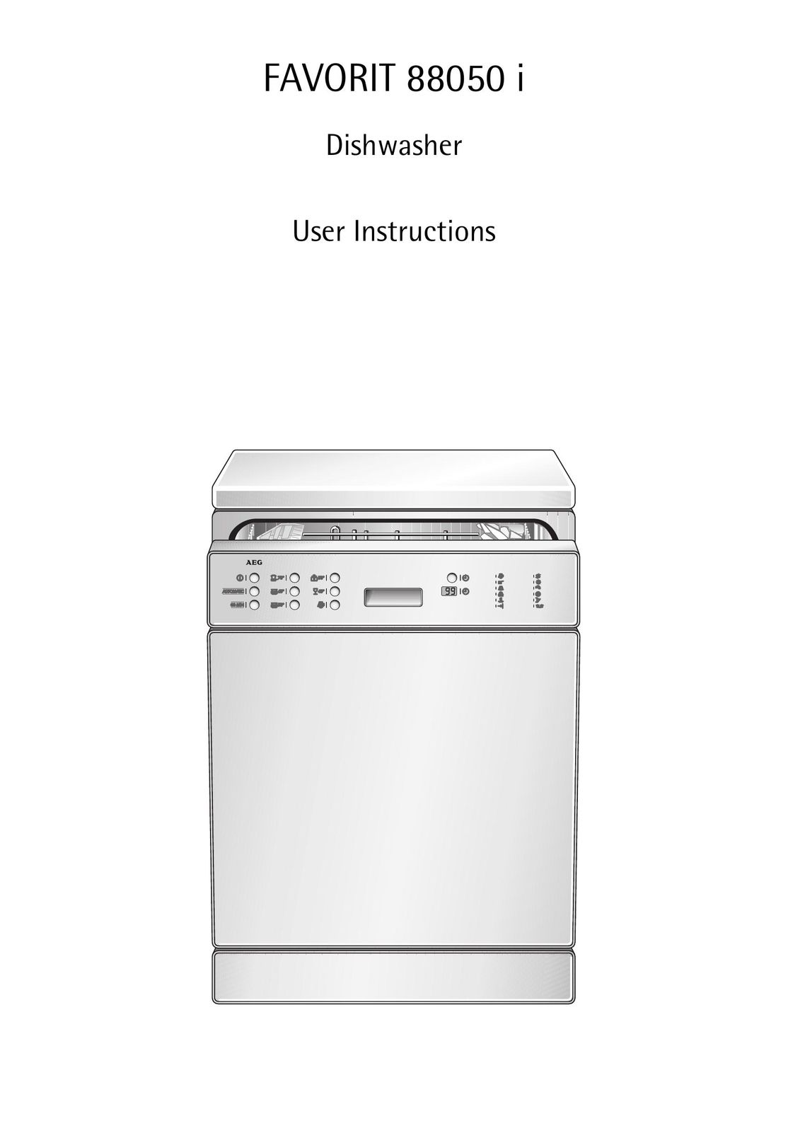 AEG 88050 I Dishwasher User Manual