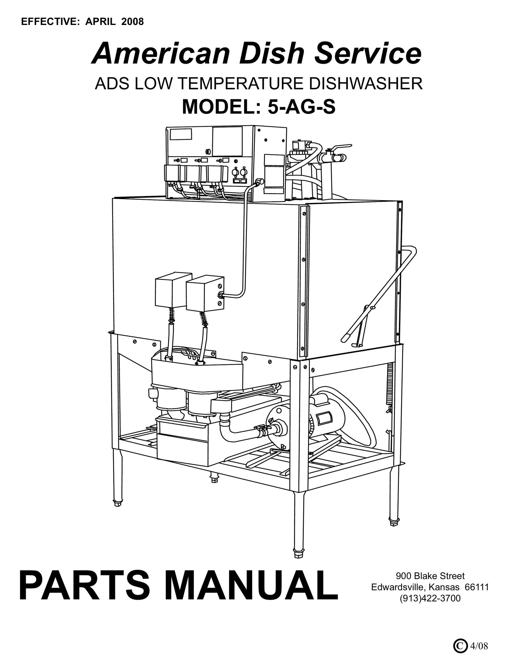 American Dish Service 5-AG-S Dishwasher User Manual