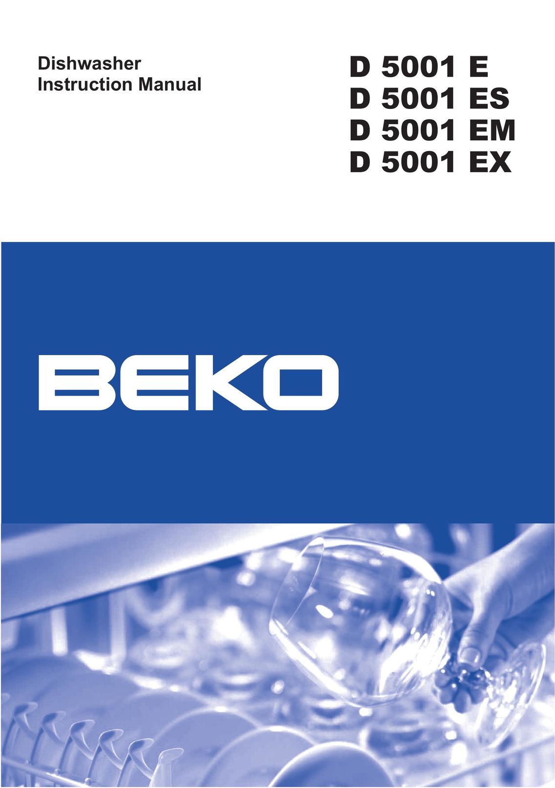 Beko D 5001 EM Dishwasher User Manual