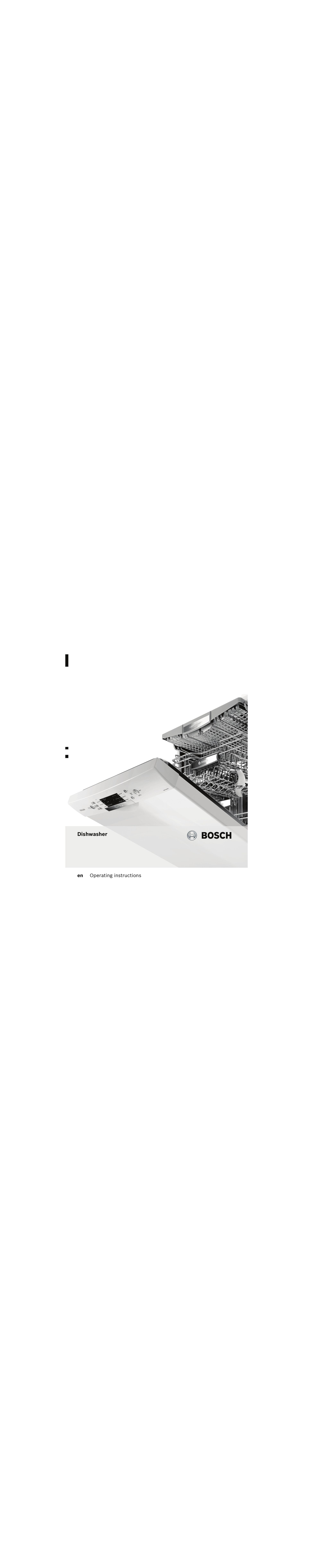 Bosch Appliances 5HVHW Dishwasher User Manual