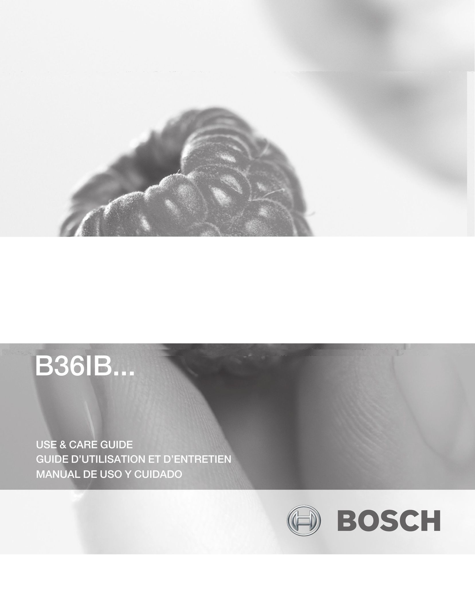 Bosch Appliances B36IB Dishwasher User Manual