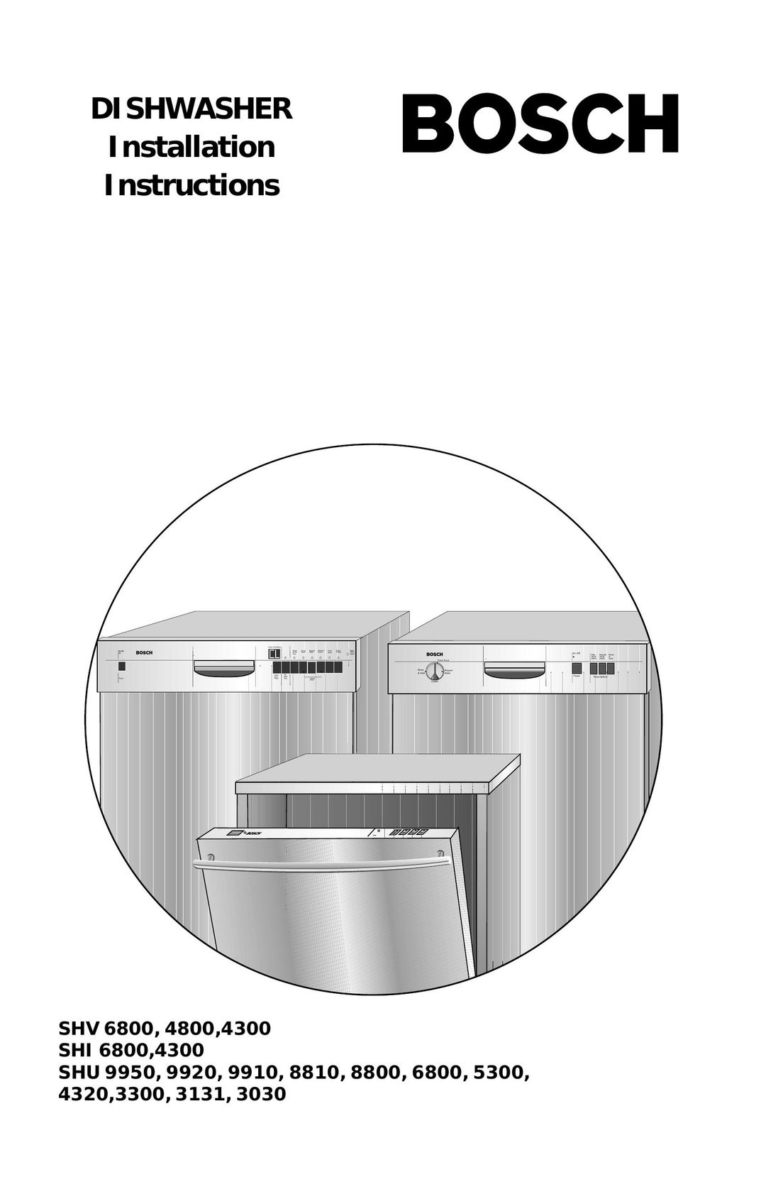 Bosch Appliances Dishwasher Dishwasher User Manual