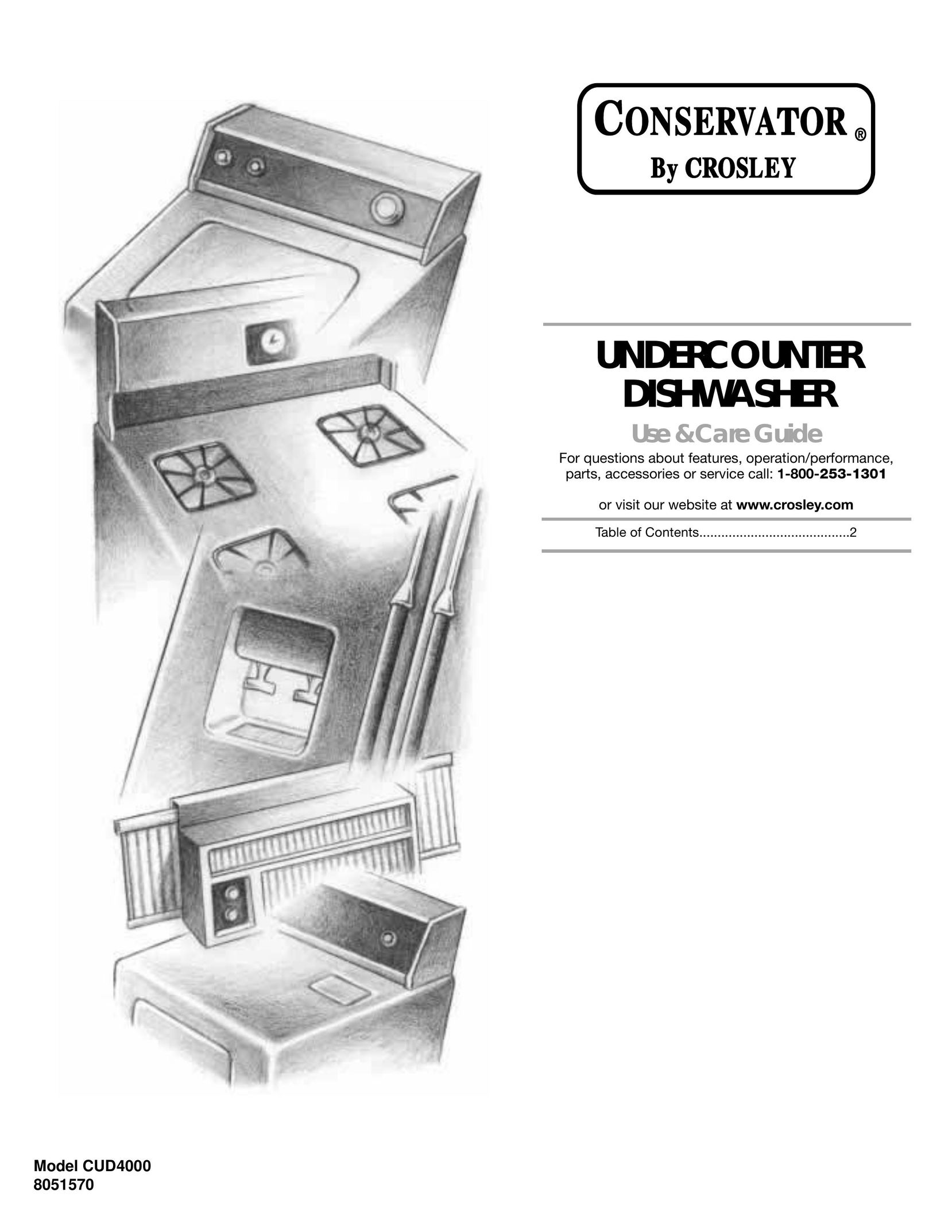 Crosley CUD4000 Dishwasher User Manual