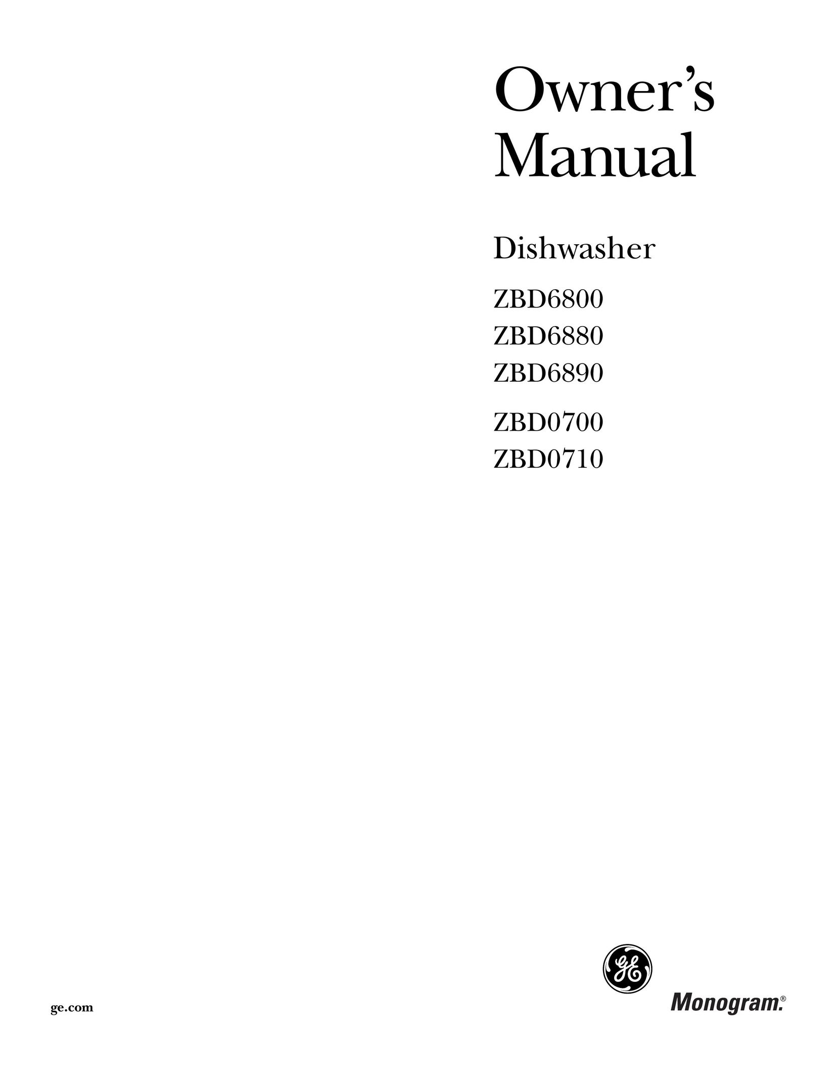Cuisine-Cookware ZBD0700 Dishwasher User Manual