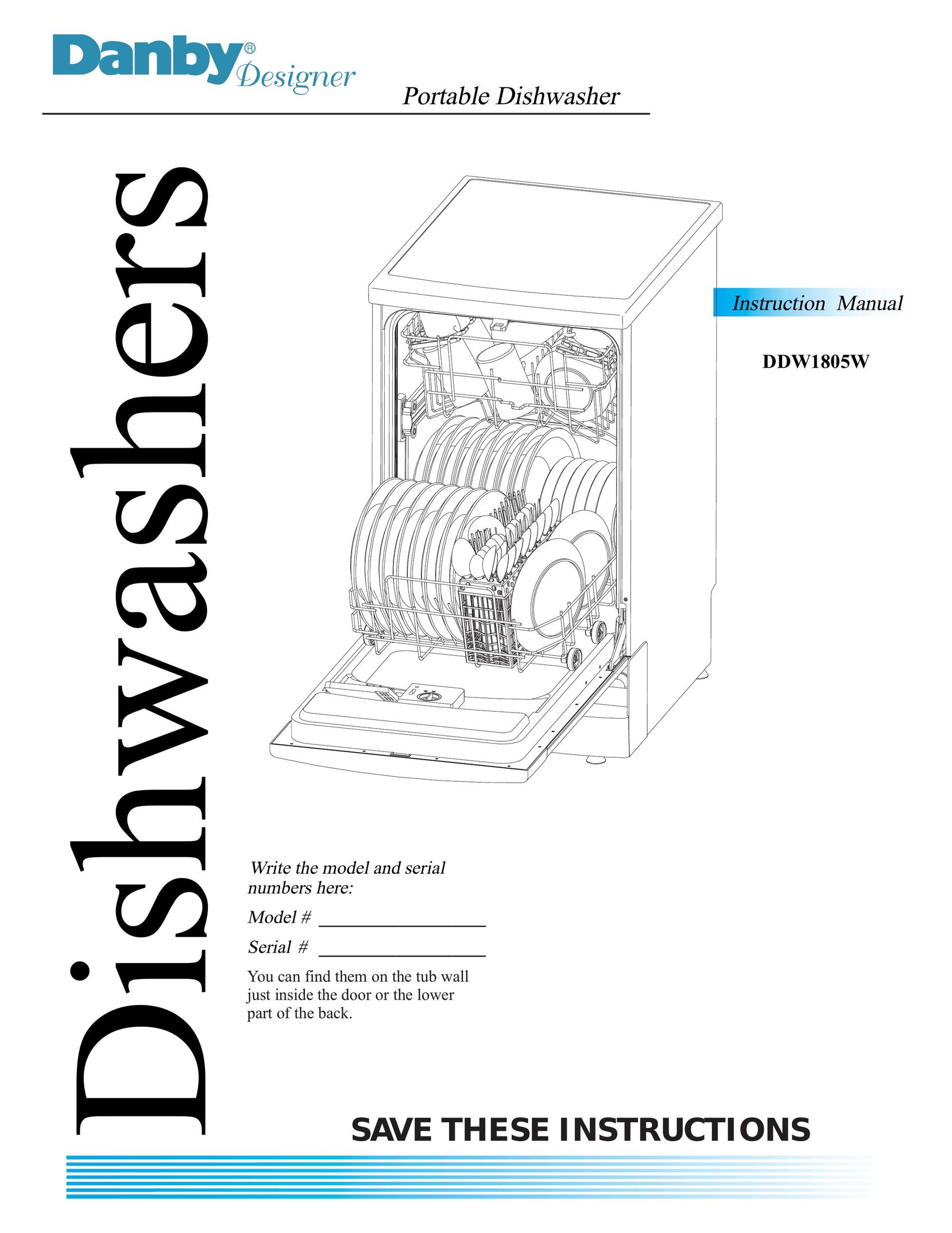 Danby DDW1805W Dishwasher User Manual